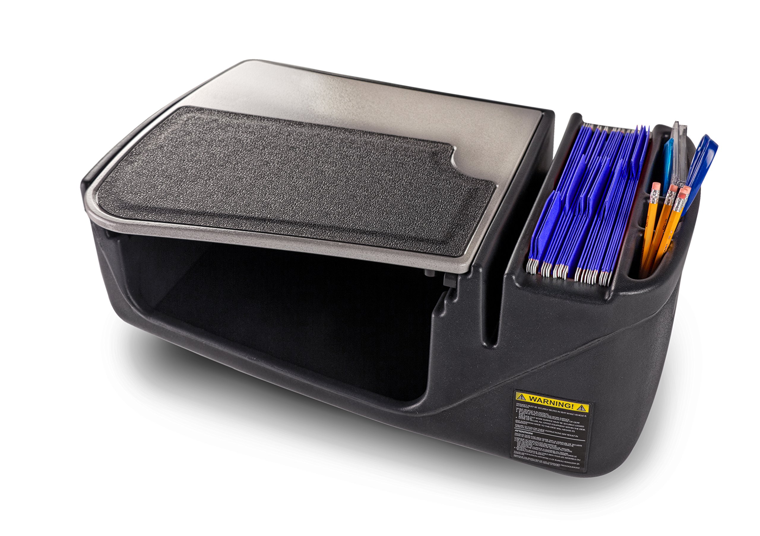 AutoExec AUE10005 Efficiency GripMaster Car Desk - Grey Finish, Portable Laptop Workstation for Cars, No Inverter Needed - Perfect for Remote Work, Business Travel & Road Trips
