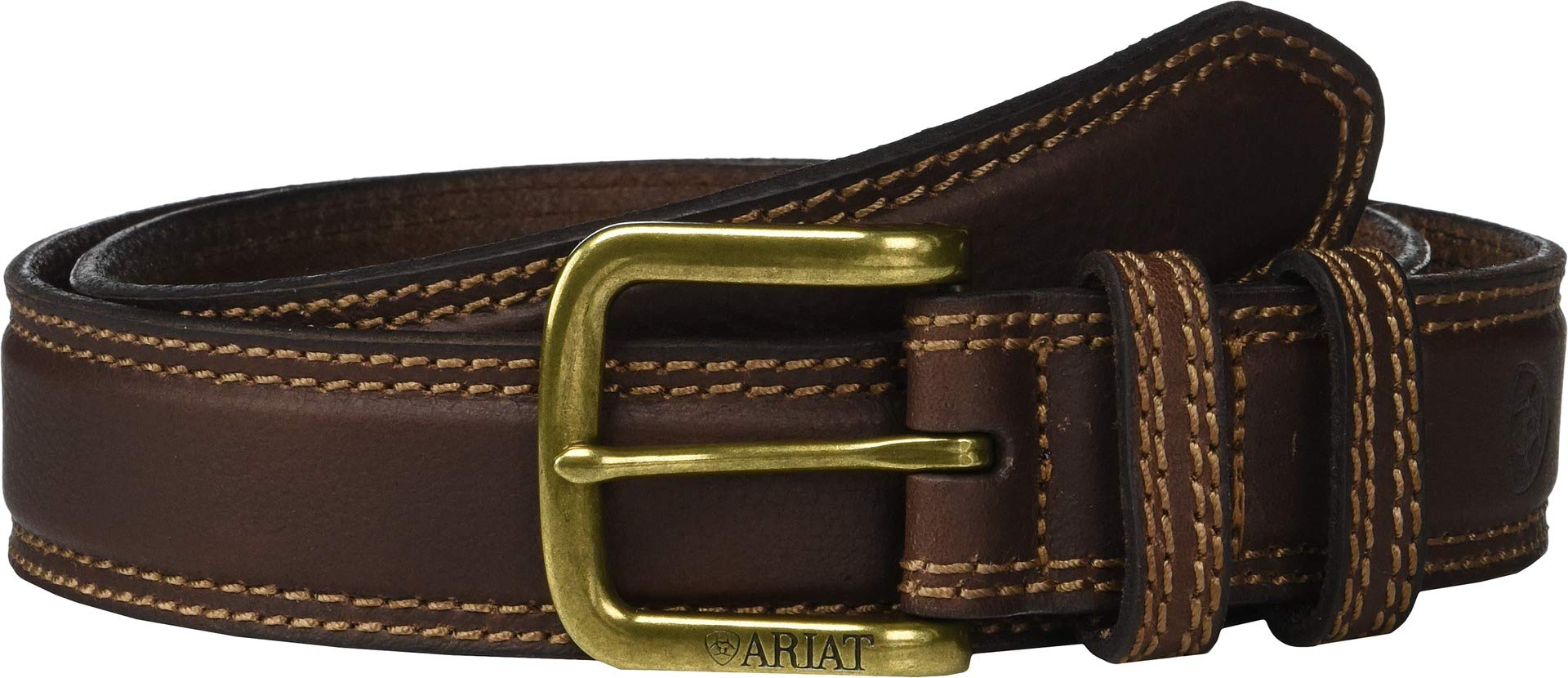 Ariat Classic Western Belt with Double Keepers - Genuine Leather Cowboy Belt for Men & Women - Perfect for Rodeo, Horse Riding & Western Fashion