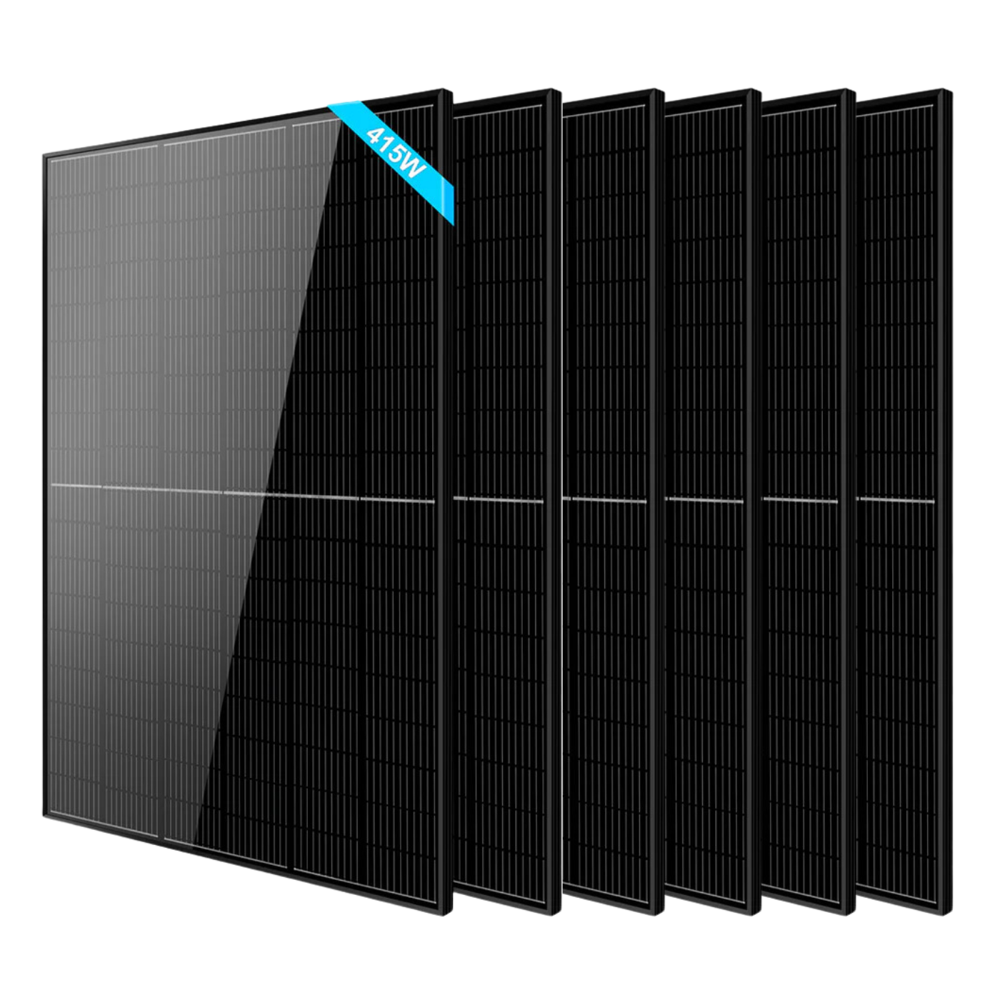 SunGoldPower 415W Monocrystalline Black PERC Solar Panel - High Efficiency Solar Panel for Home, RV, Boat & Off-Grid Power Systems | Renewable Energy Solution for Residential & Commercial Use