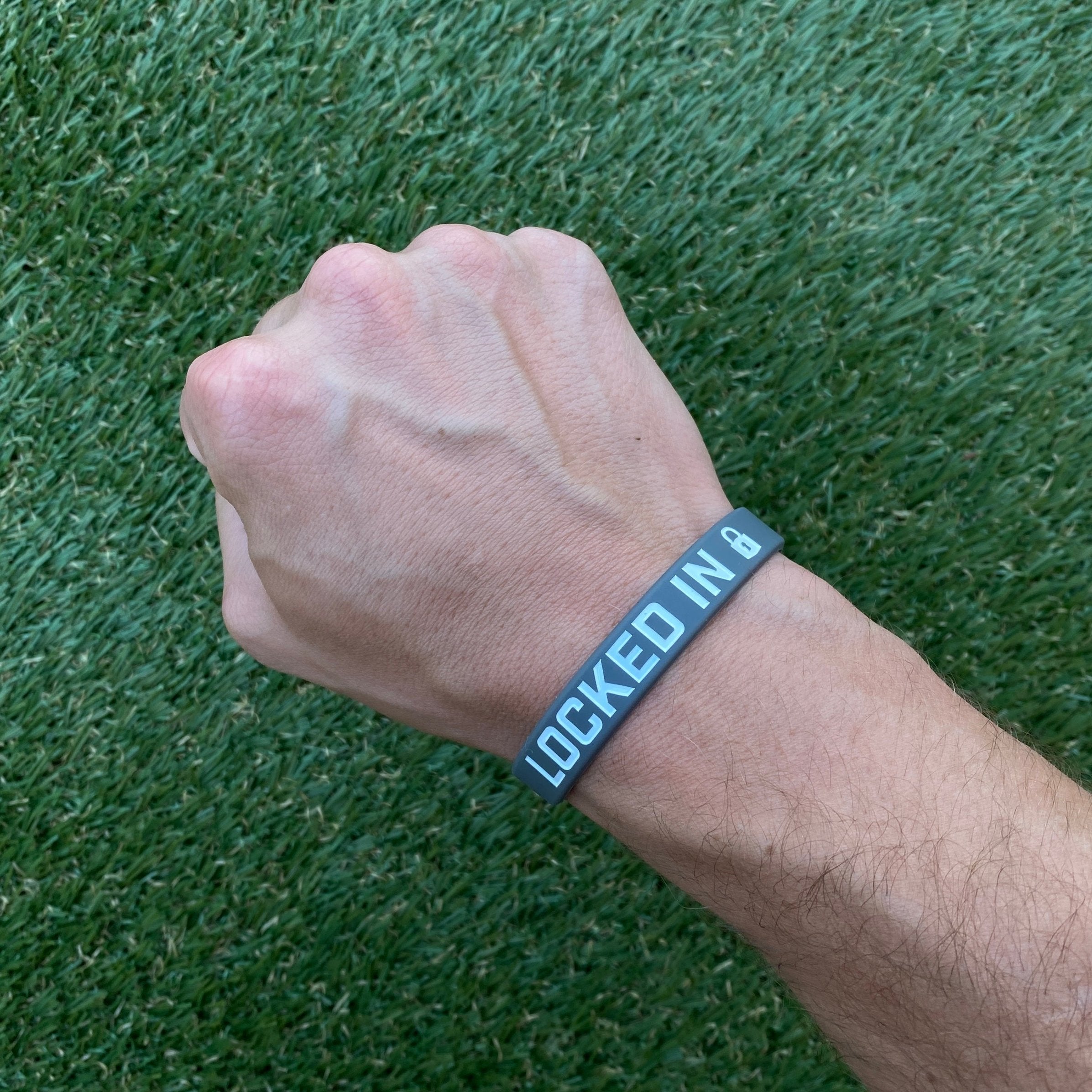 LOCKED IN Wristband - Secure Adjustable Sports Wristband for Running, Gym & Outdoor Activities | Non-Slip Sweatproof Fitness Band
