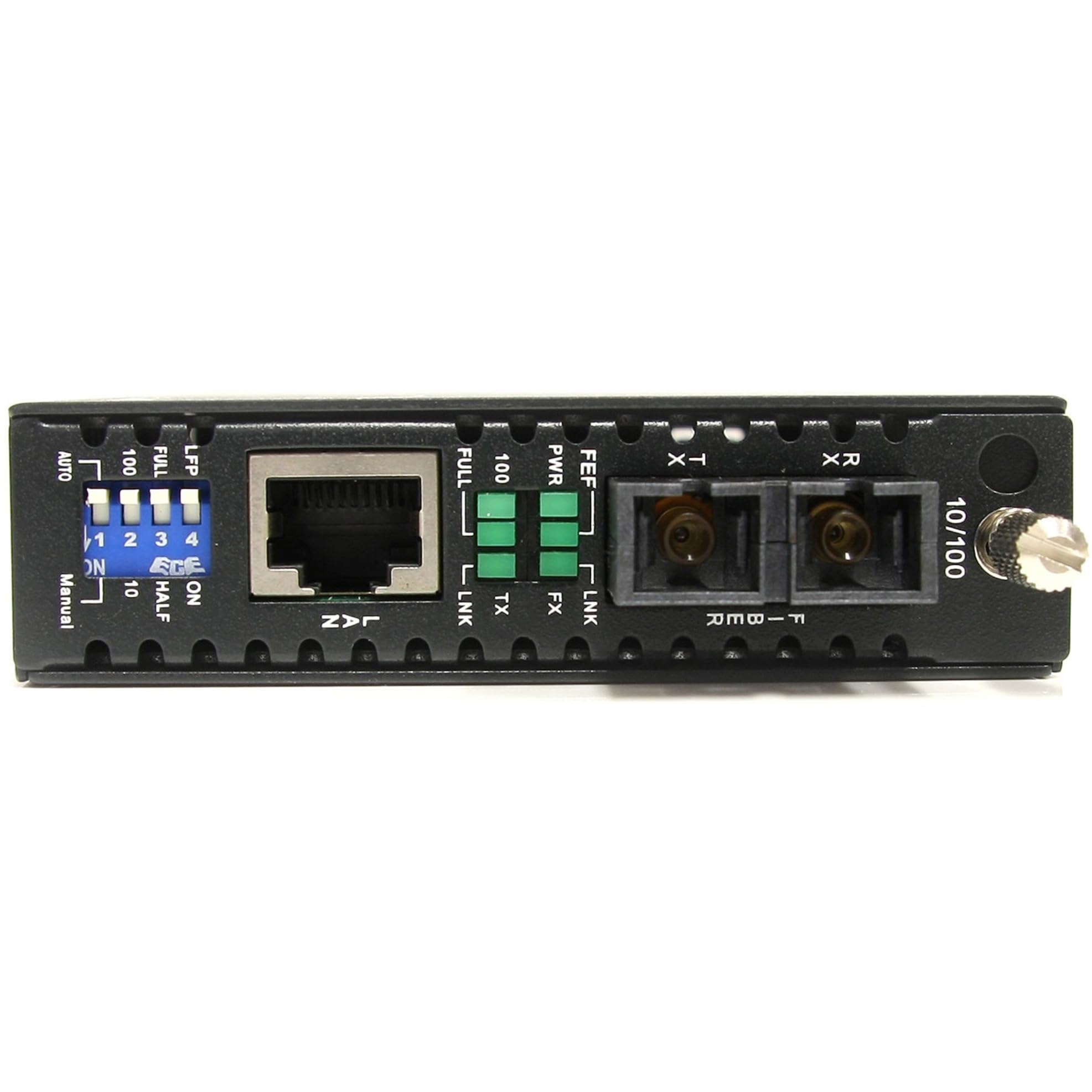 Startech.Com ET90110SC2 10/100 Mbps Multi Mode Fiber Media Converter with SC Connector - 2 Km Range for High-Speed Network Expansion in Offices, Data Centers & Industrial Applications