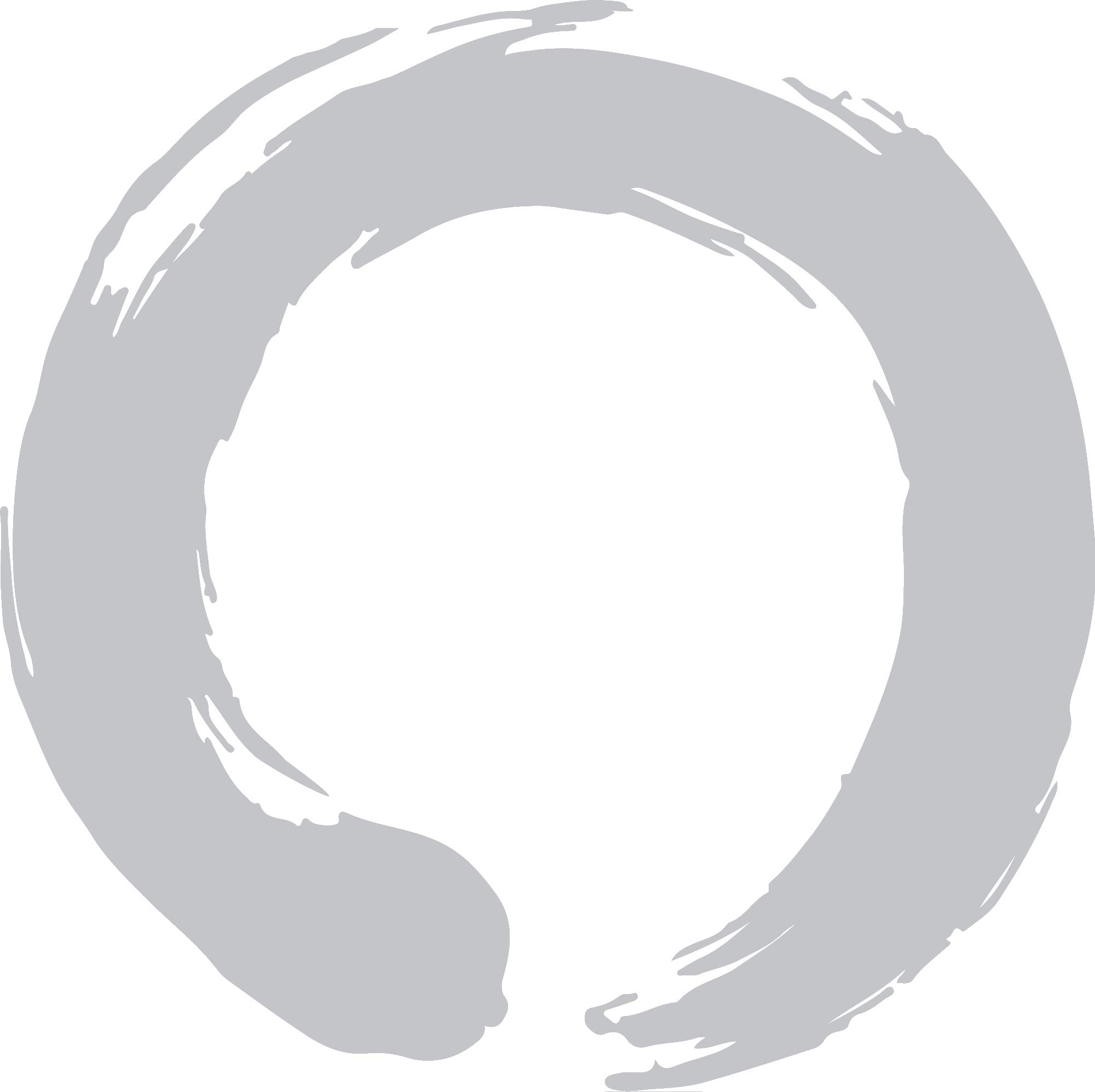 hBARSCI Enso Circle Decal - 5 Inch Vinyl Sticker for Cars, Trucks, Windows, Laptops, Tablets - Durable 2.5mil Outdoor-Grade Adhesive - Silver Gray - Perfect for Home, Office & Vehicle Decoration