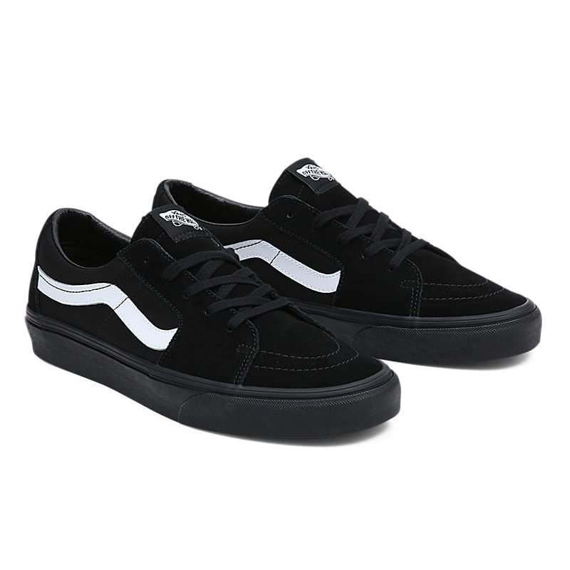 Vans Men's Sk8 Low Sneaker - Black & White Contrast Casual Shoes for Men | Comfortable Skateboarding & Streetwear Sneakers | Perfect for Skating, Daily Wear & Urban Fashion