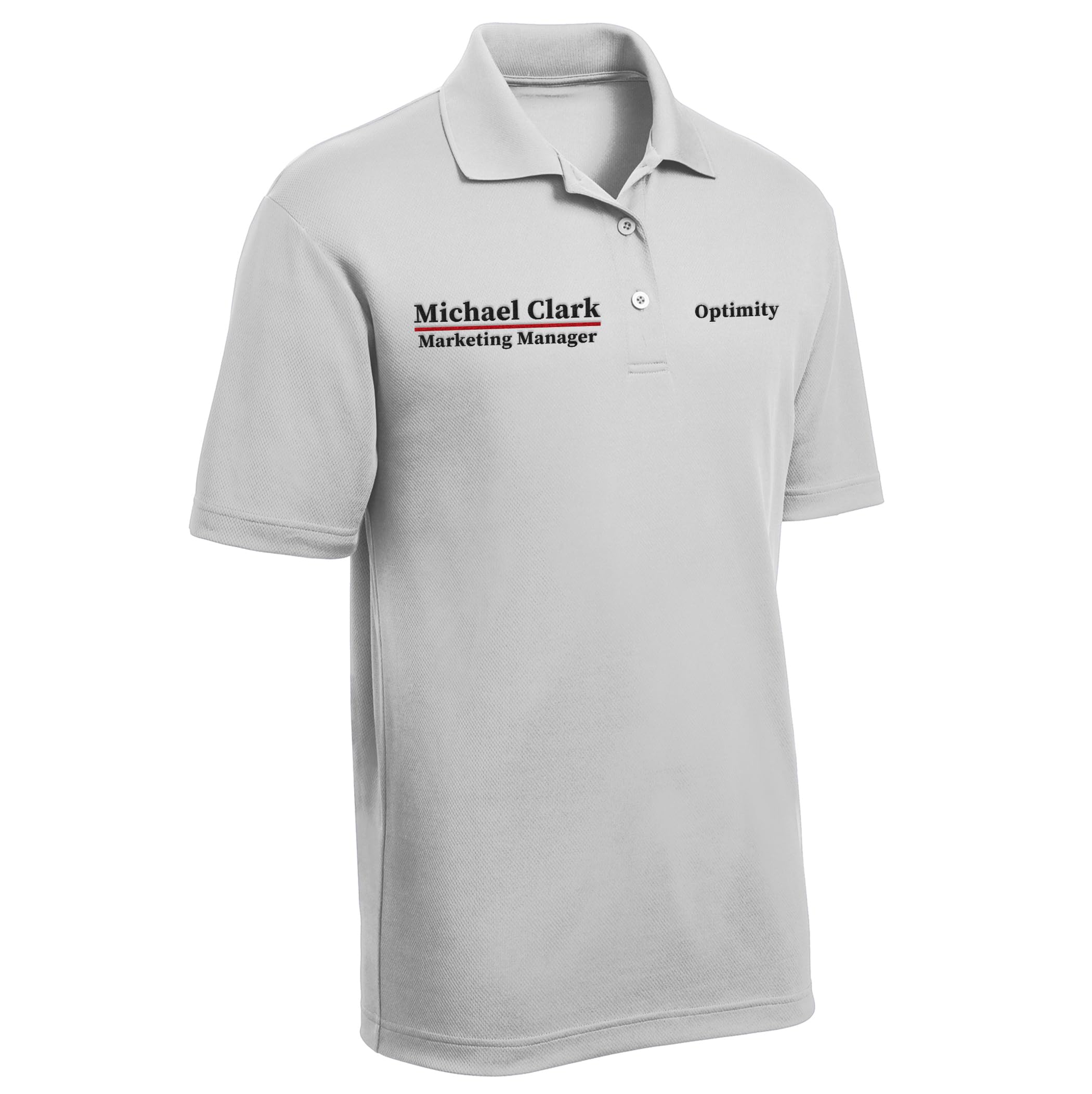 Custom Embroidered Men's Polo Shirts - Personalized Short Sleeve Golf Shirt with Name/Text - Perfect for Golf, Business Casual & Summer Outings