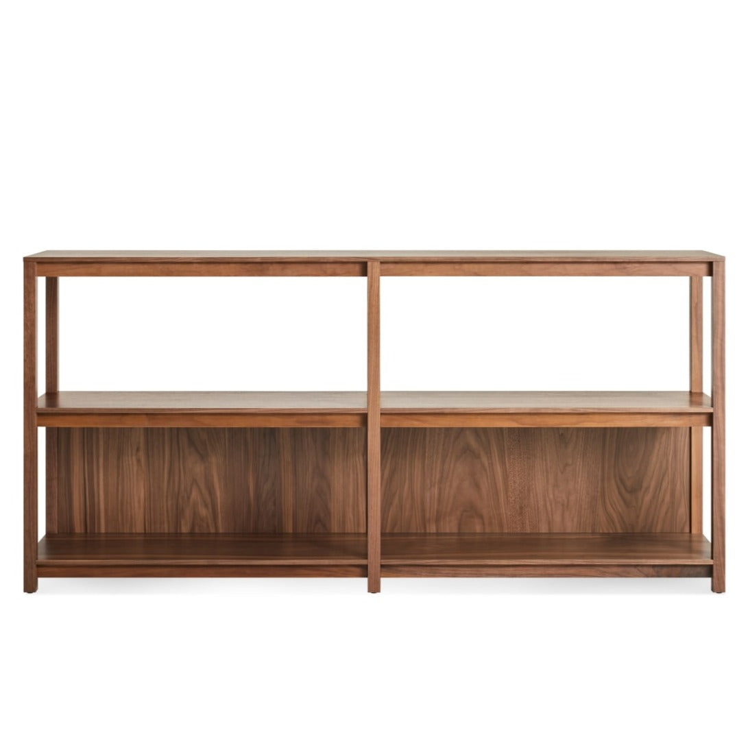 Open Plan Large Low Bookcase - Modern Wooden Bookshelf for Living Room, Bedroom & Office - Perfect for Home Decor and Storage Organization