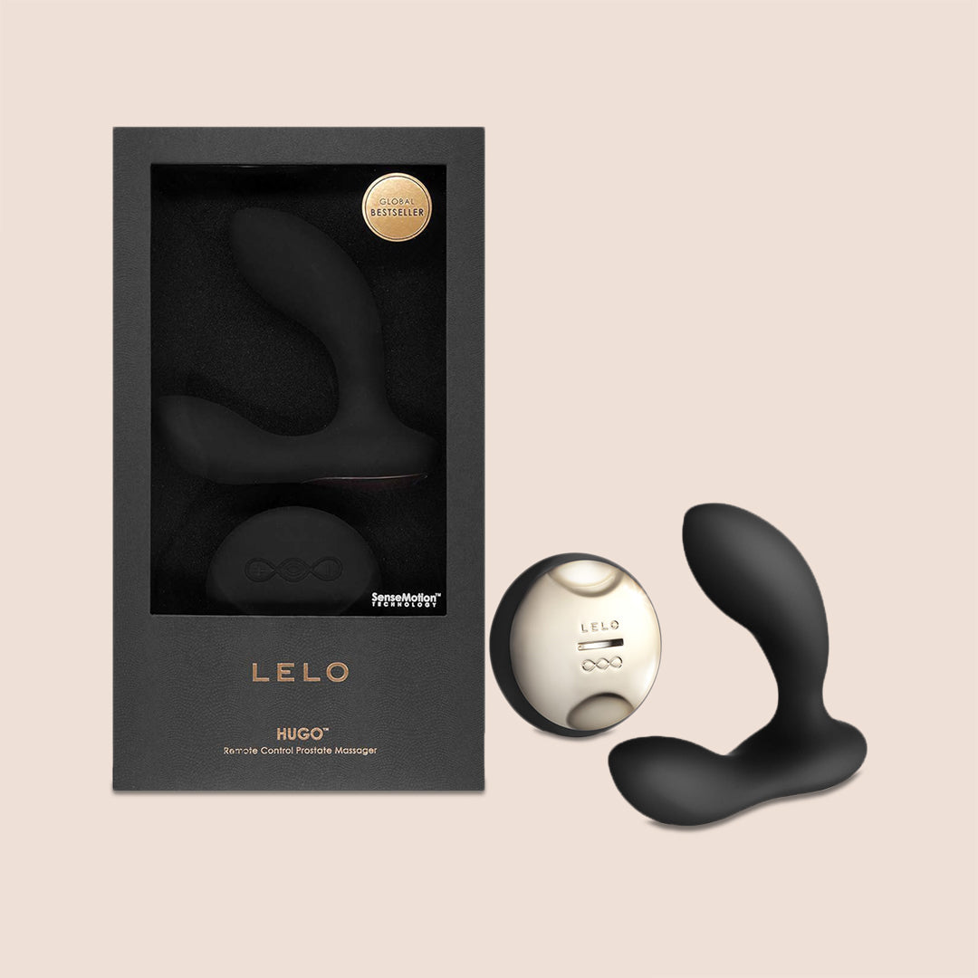 LELO HUGO Remote Controlled Prostate Massager for Men - Powerful Rechargeable Vibrator with App Control - Perfect for Couples Play and Solo Pleasure