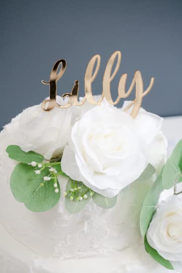 Personalized Acrylic Cake Topper - Custom Name Wedding, Birthday & Anniversary Cake Decorations - Perfect for Weddings, Birthdays, Anniversaries & Special Celebrations