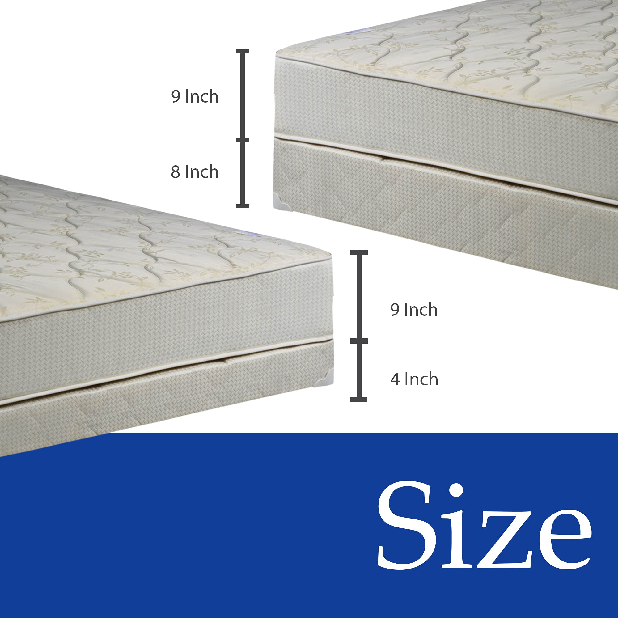 Treaton 9-Inch Gentle Firm Tight Top Innerspring Mattress with 8