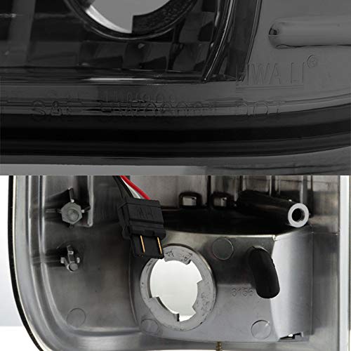 AKKON Smoke LED Headlights & Tail Lights Compatible with 1997-2003 Ford F-150, 2004 F150 Heritage, 1997-1999 F-250 Light Duty - Upgrade Your Truck Lighting for Night Driving & Off-Road Adventures