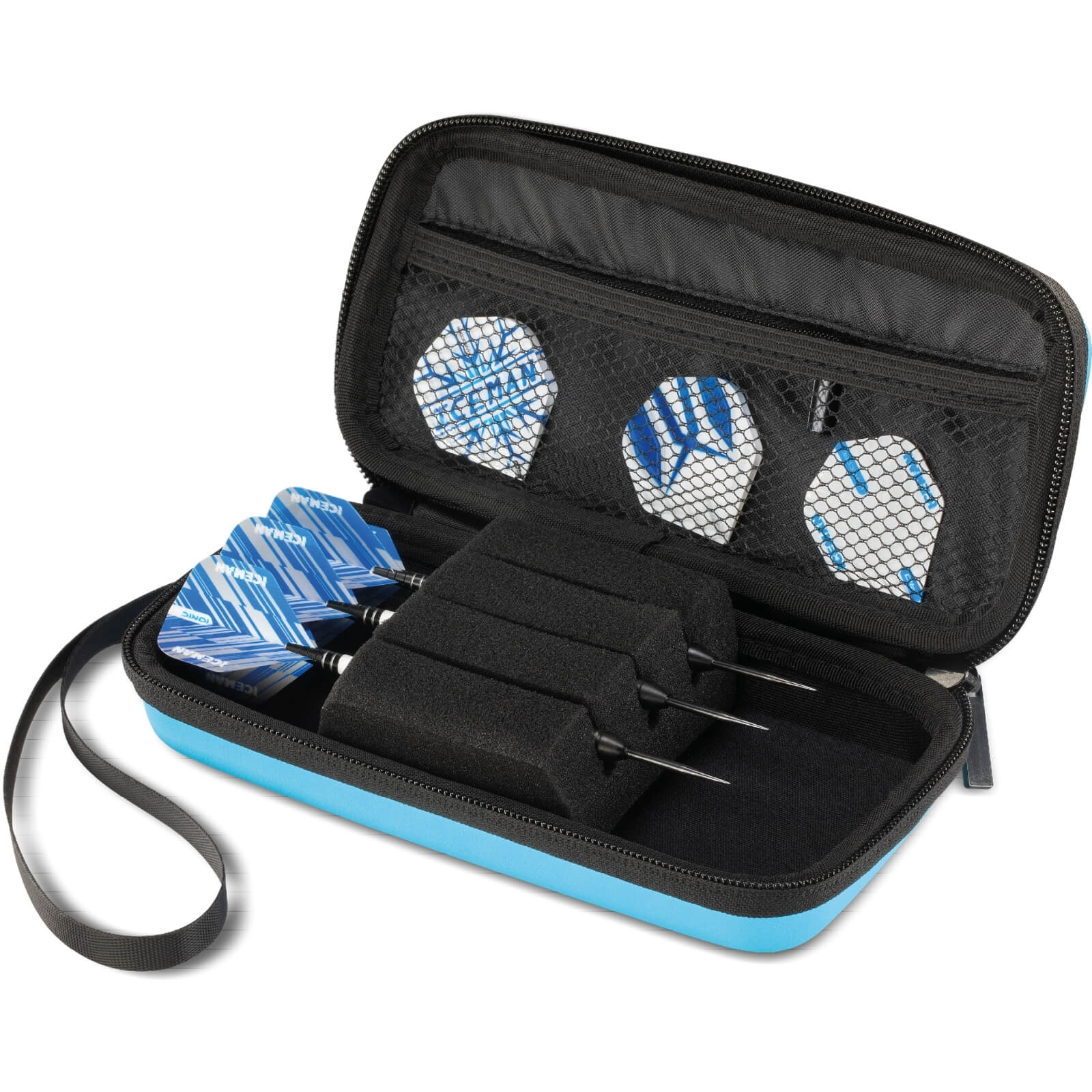 Red Dragon Monza Dart Case - Gerwyn Price Blue Iceman Edition | Premium Dart Storage for Professional Players | Perfect for Tournaments & Home Practice