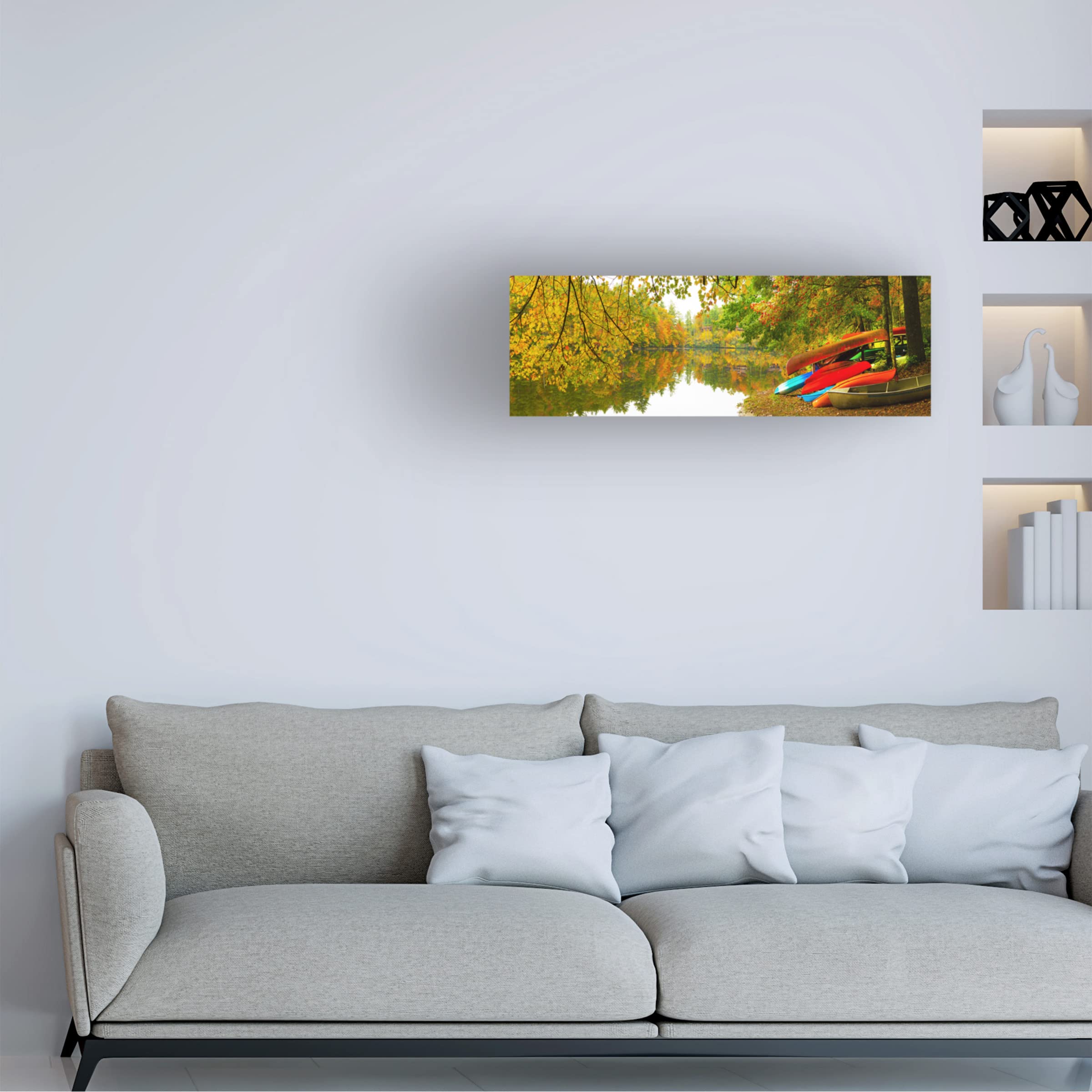Jack Reed 'Autumn Fleet' Canvas Wall Art Print - Landscape Oil Painting Reproduction - Perfect for Living Room, Bedroom & Office Decor