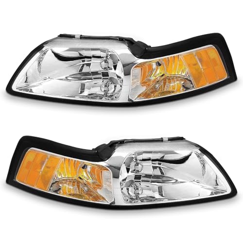 A-Chrome Housing Amber Reflector Clear Lens