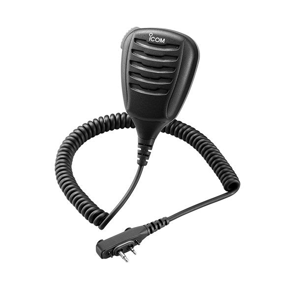 Icom HM168LWP IP57 Waterproof Speaker Microphone for Marine, Outdoor & Emergency Communication - Perfect for Boating, Hiking & Public Safety Use