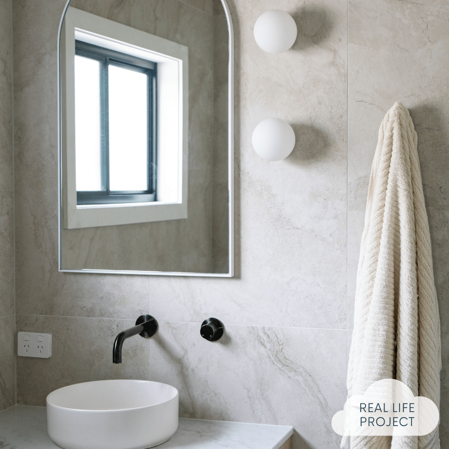 Byron Travertine Look Ivory Matte Porcelain Tile - Elegant & Durable Flooring for Bathroom, Kitchen & Living Room