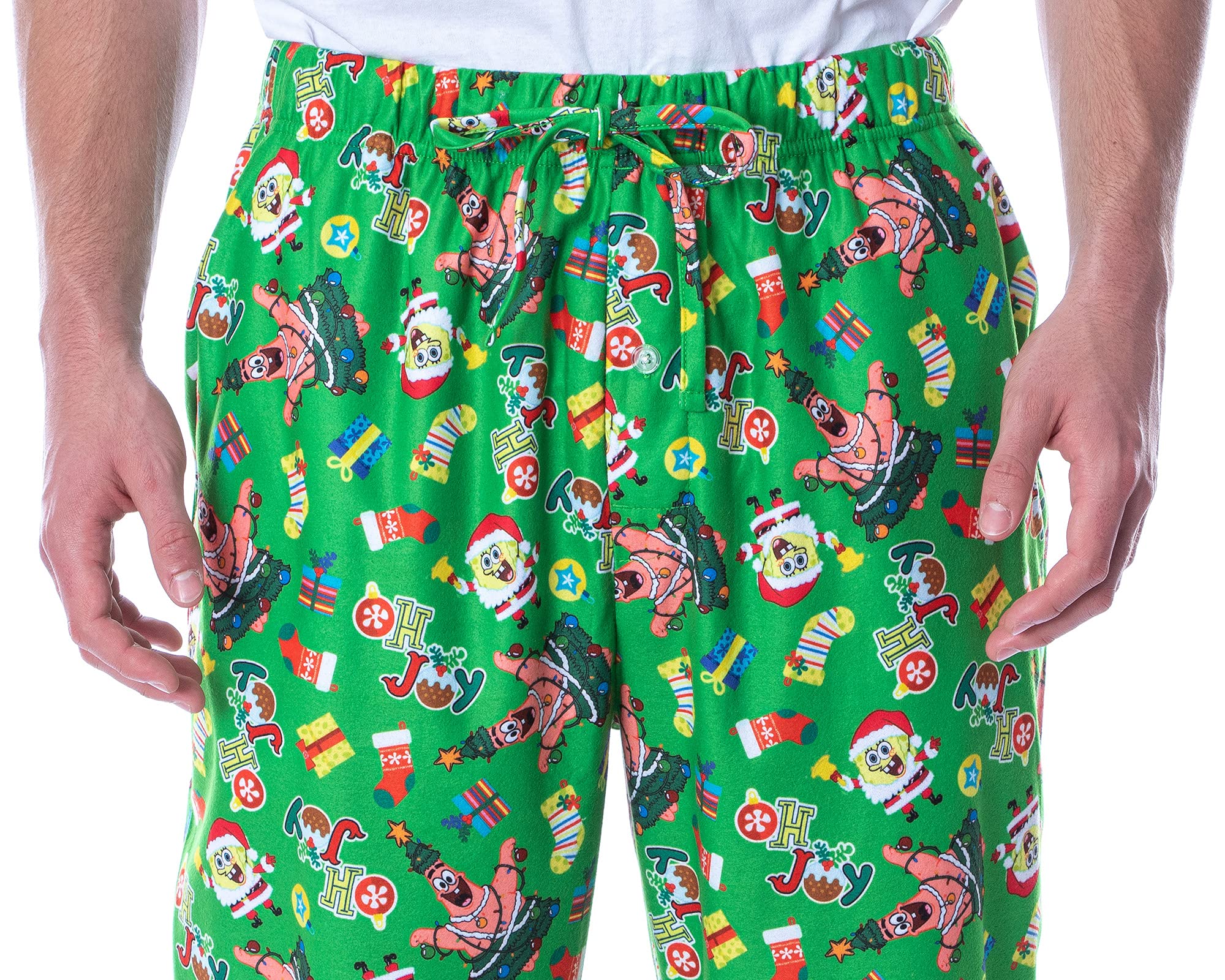 SpongeBob SquarePants Men's Lounge Pajama Pants - Soft & Comfortable Sleepwear for Fans - Perfect for Relaxing at Home, Watching TV, and Gift Giving