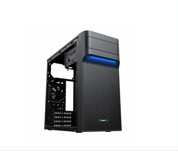 Gamemax 6510 mATX PC Gaming Case with 500W Power Supply & 8cm Rear Fan - Compact Tower for Home & Office Gaming Rigs
