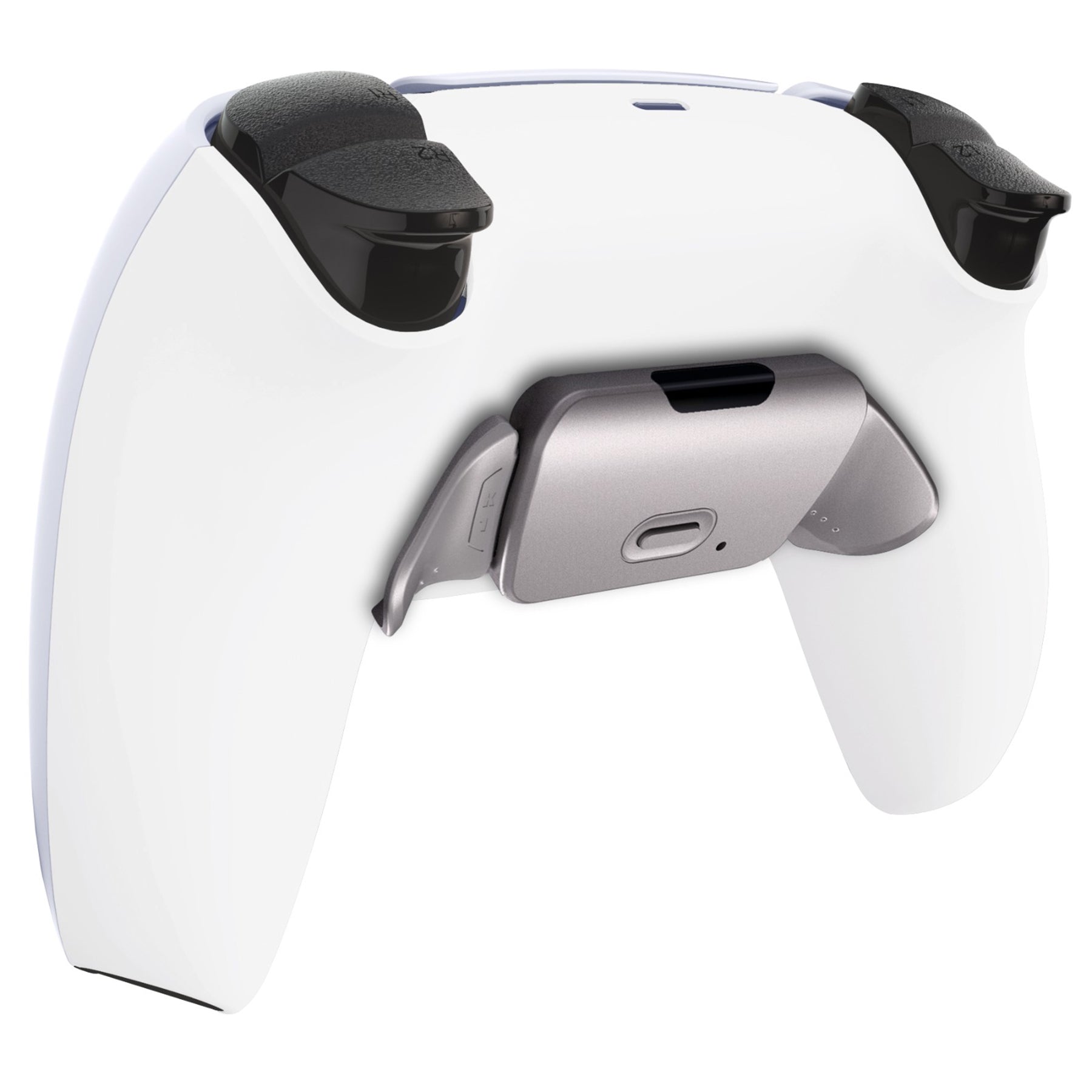 ExtremeRate Silver Real Metal Buttons (RMB) V3 Remap Kit for PS5 Controller BDM-030/040/050 - Premium White Finish - Perfect for Gaming Tournaments & Professional Esports Players