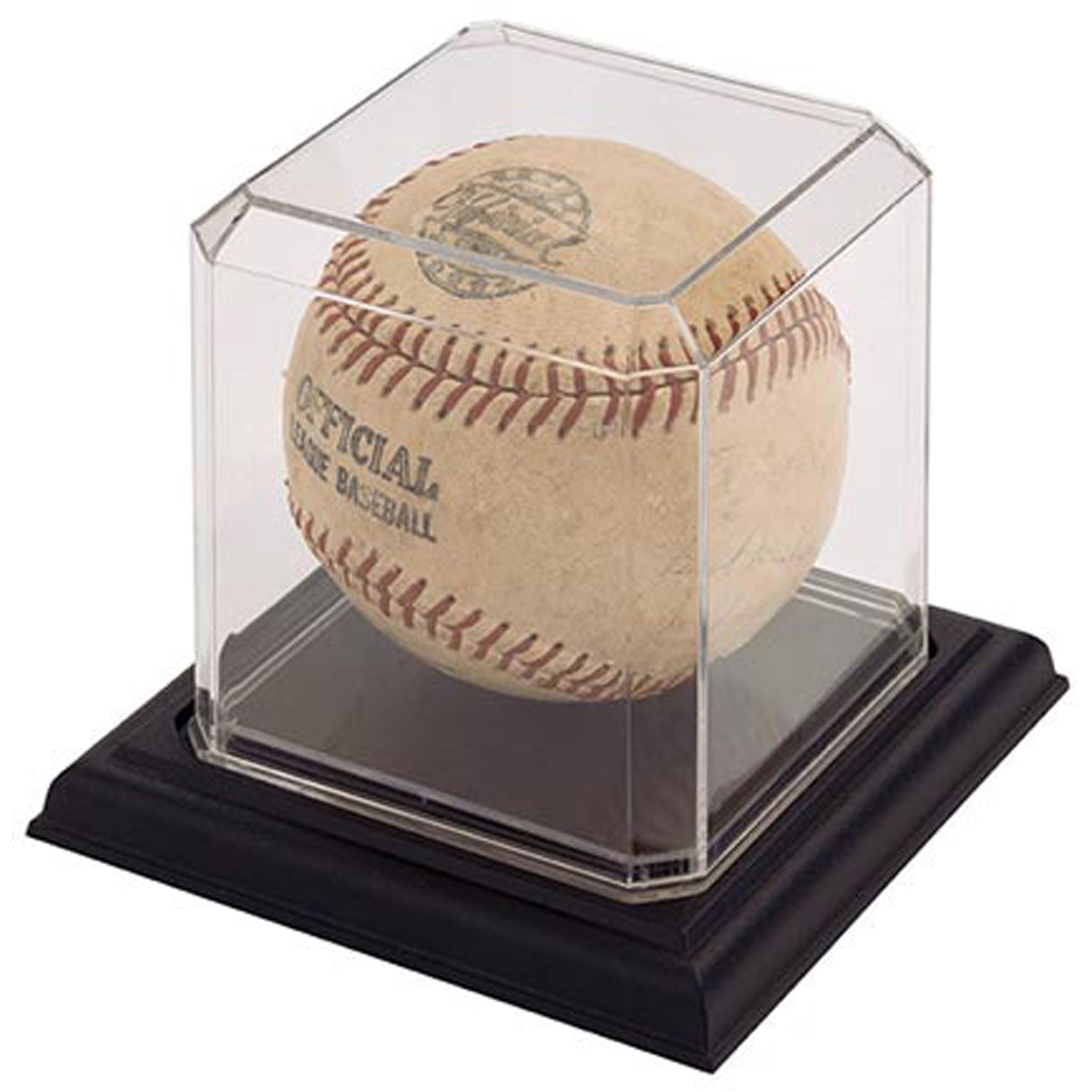 Pioneer Plastics 033CPBASE Clear Baseball Display Case with Base - 3x3x3 Inches - Pack of 2 - Perfect for Collectibles, Autographed Balls & Memorabilia Protection