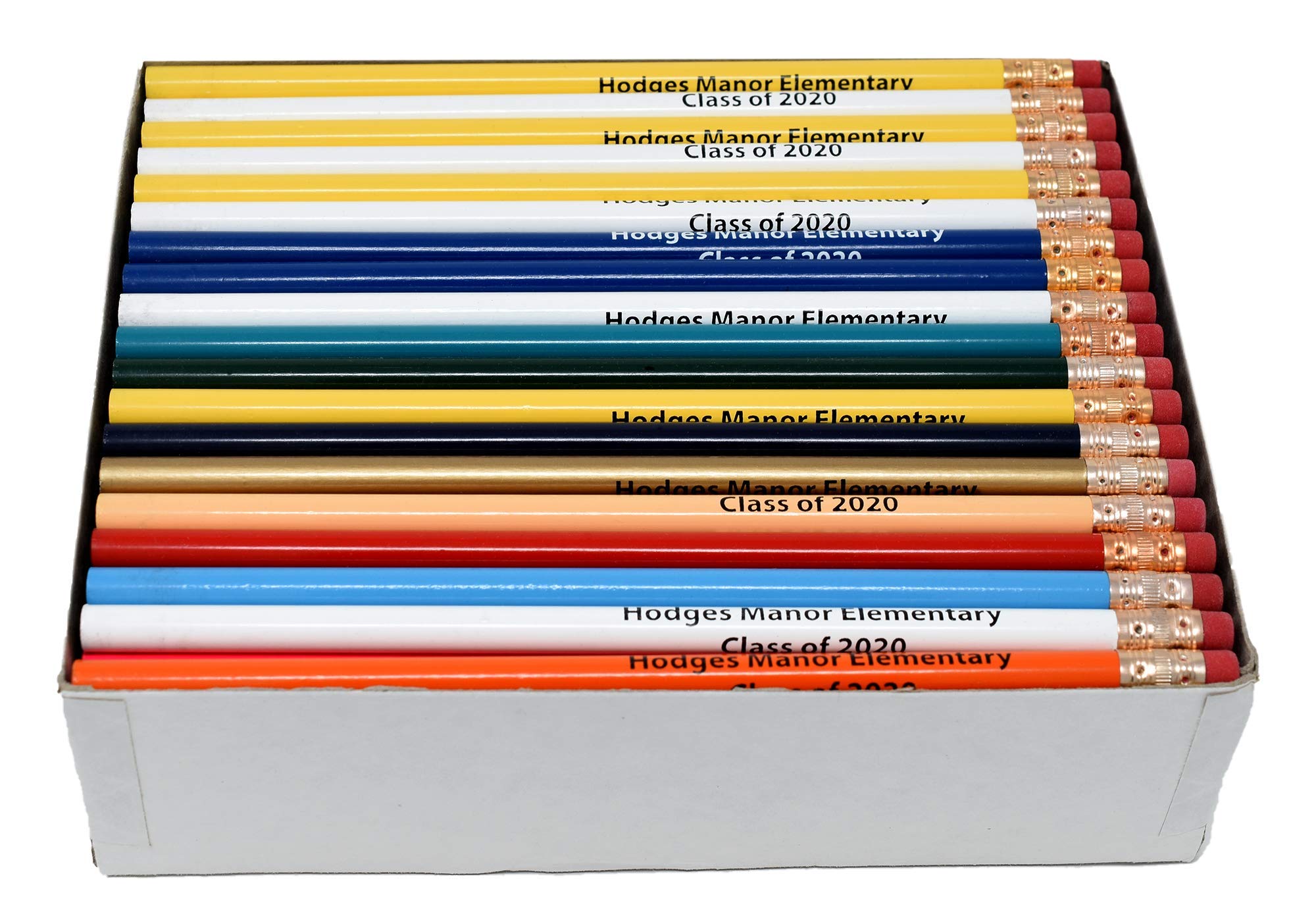 Custom Printed Round Pencils - Personalized Promotional Pencils (500 Count) - Perfect for Branding, Events & School Supplies