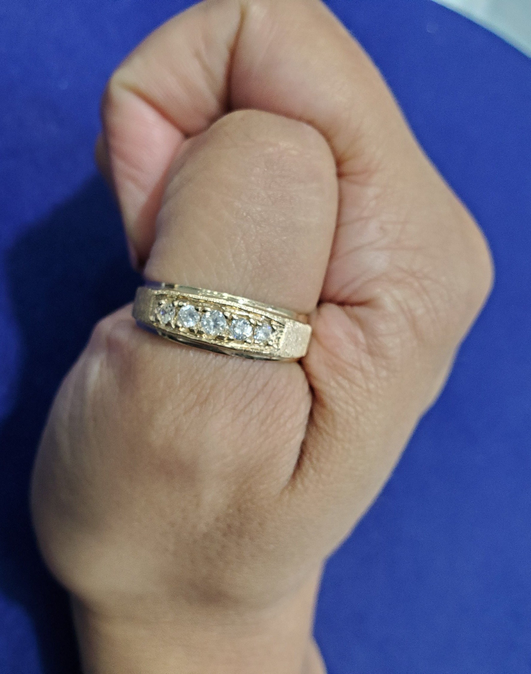 Diamond Brushed Stainless Steel Wedding Band Ring - Euro Shank for Comfort Fit - Perfect for Men's Engagement, Anniversary & Everyday Wear