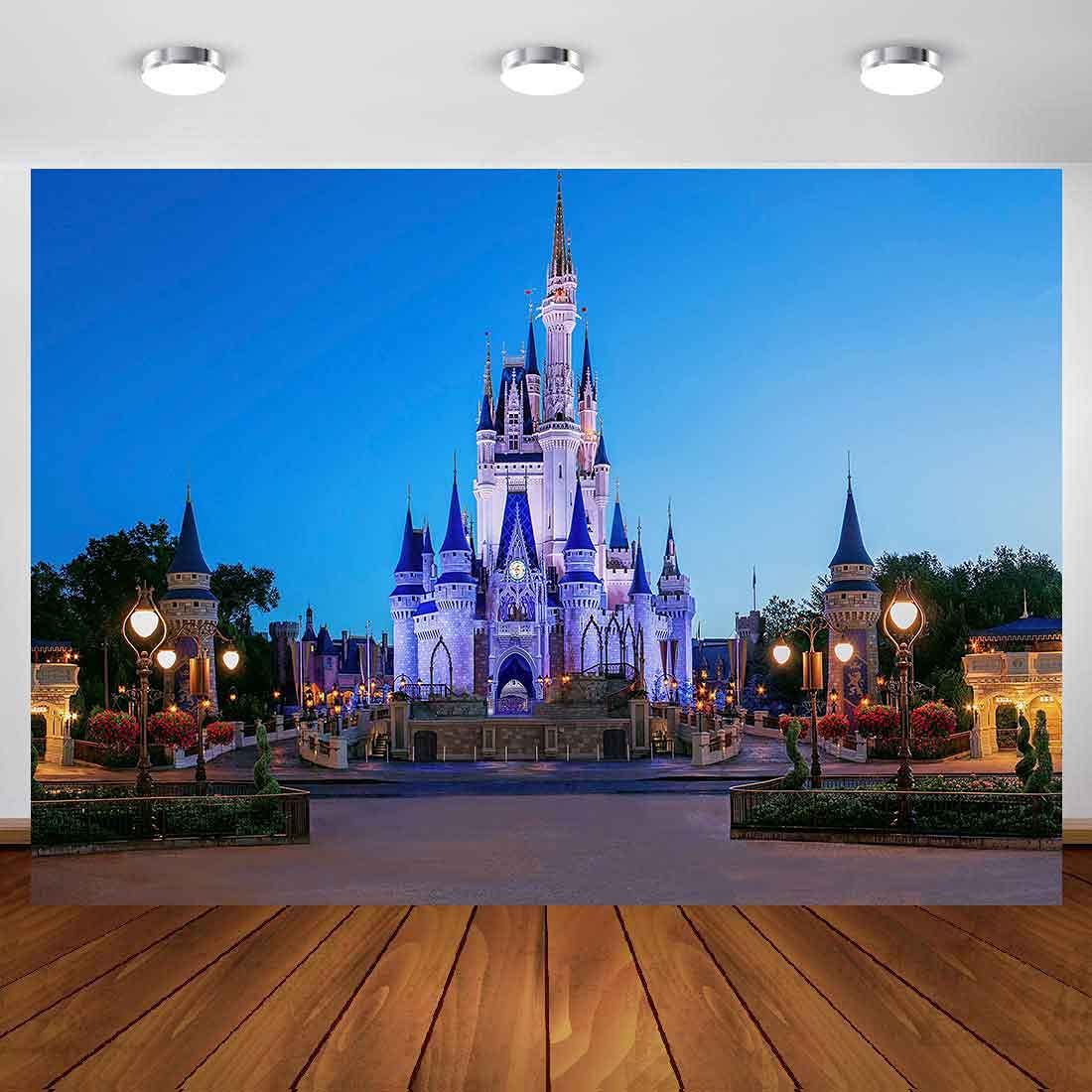 MEETSIOY 7x5ft Kids Cartoon Theme Park Backdrop - Sky Blue Playground Photography Background for Birthday Parties, Baby Showers & Events - Durable Party Decoration Banner ZYMT0937
