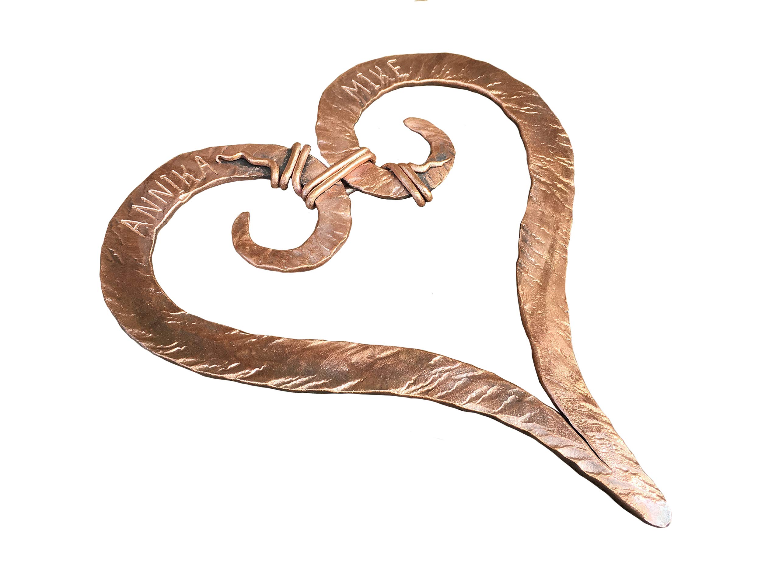 Copper Anniversary Gift for Her - Elegant Copper Heart Keepsake - 7th Year Wedding Gift for Couples - Perfect for Anniversaries, Romantic Occasions & Home Decor