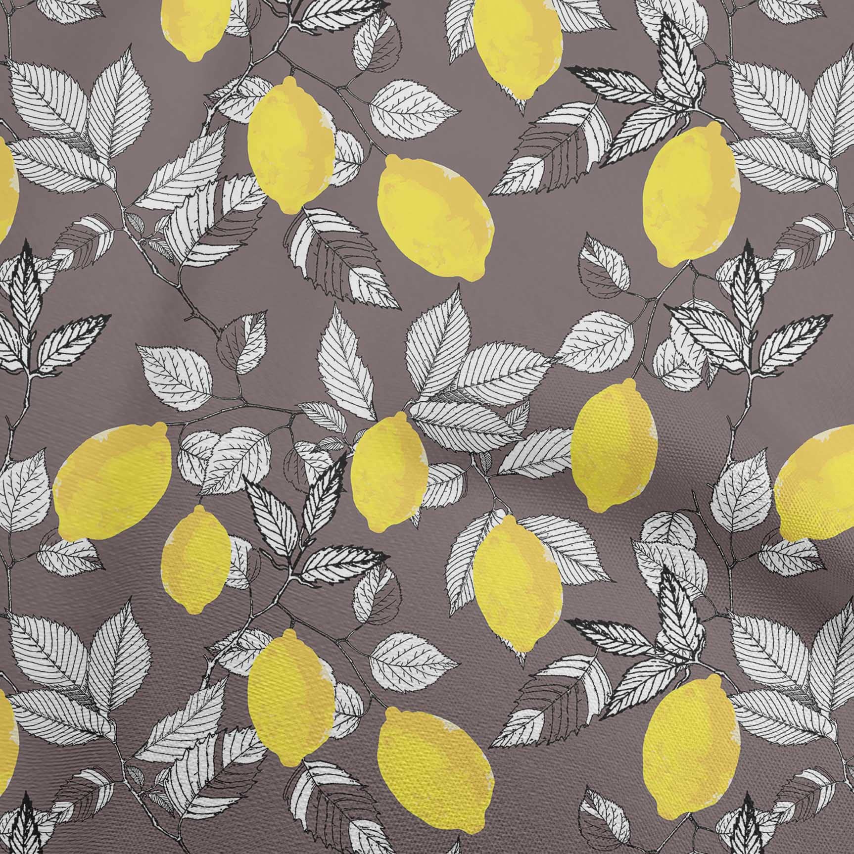 oneOone Polyester Spandex Fabric - Dusty Gray Tropical Leaf Print Dress Material - 56 Inch Wide by The Yard | Perfect for Summer Dresses, Skirts & DIY Fashion Projects