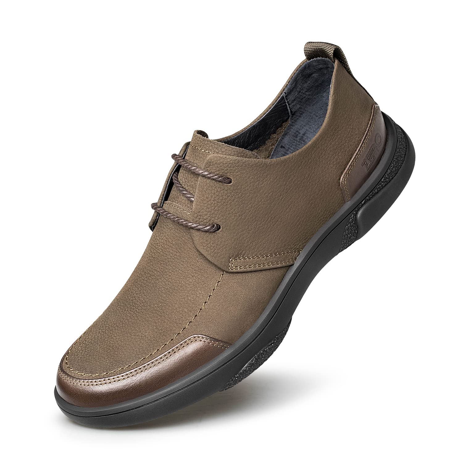 ZRO Men's Suede Leather Casual Loafers - Comfortable Brown Slip-On Sneakers for Men | Size 22 | Perfect for Walking, Office Wear & Everyday Casual Outfits