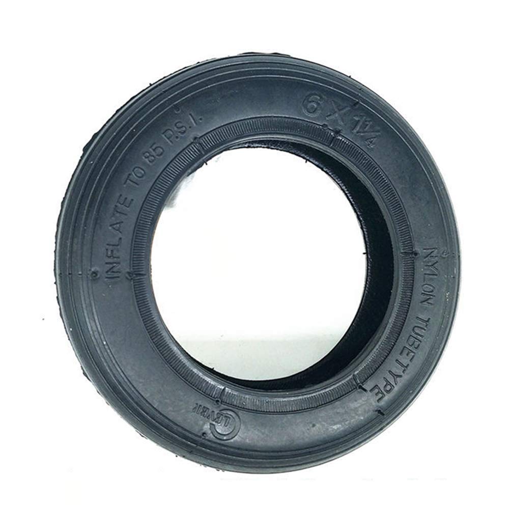 JYCCH 6-Inch Explosion-Proof Solid & Inflatable Electric Scooter Tires (6x1 1/4) - Easy Installation for Mini E-Scooter Replacement - Perfect for Commuting, Urban Travel & Last-Mile Transportation
