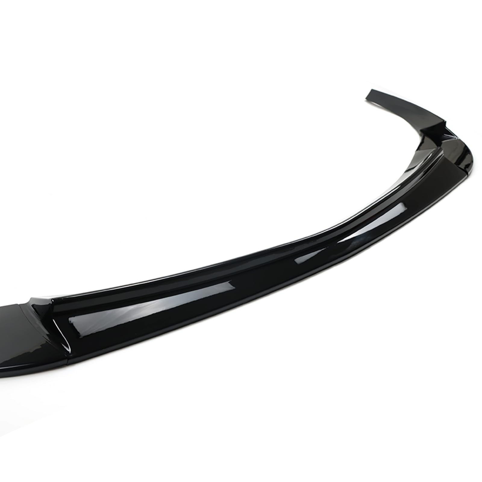 Glossy Black Front Bumper Lip Splitter (3-Piece Set) - Compatible with 2005-2013 Chevy Corvette C6 Base Models | Enhance Style & Aerodynamics for Street Racing & Car Shows