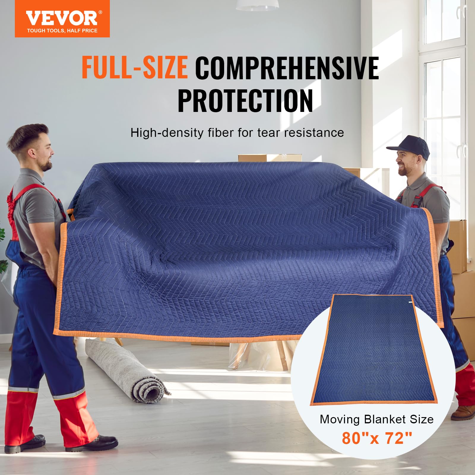 VEVOR 12 Pack Heavy Duty Moving Blankets 80
