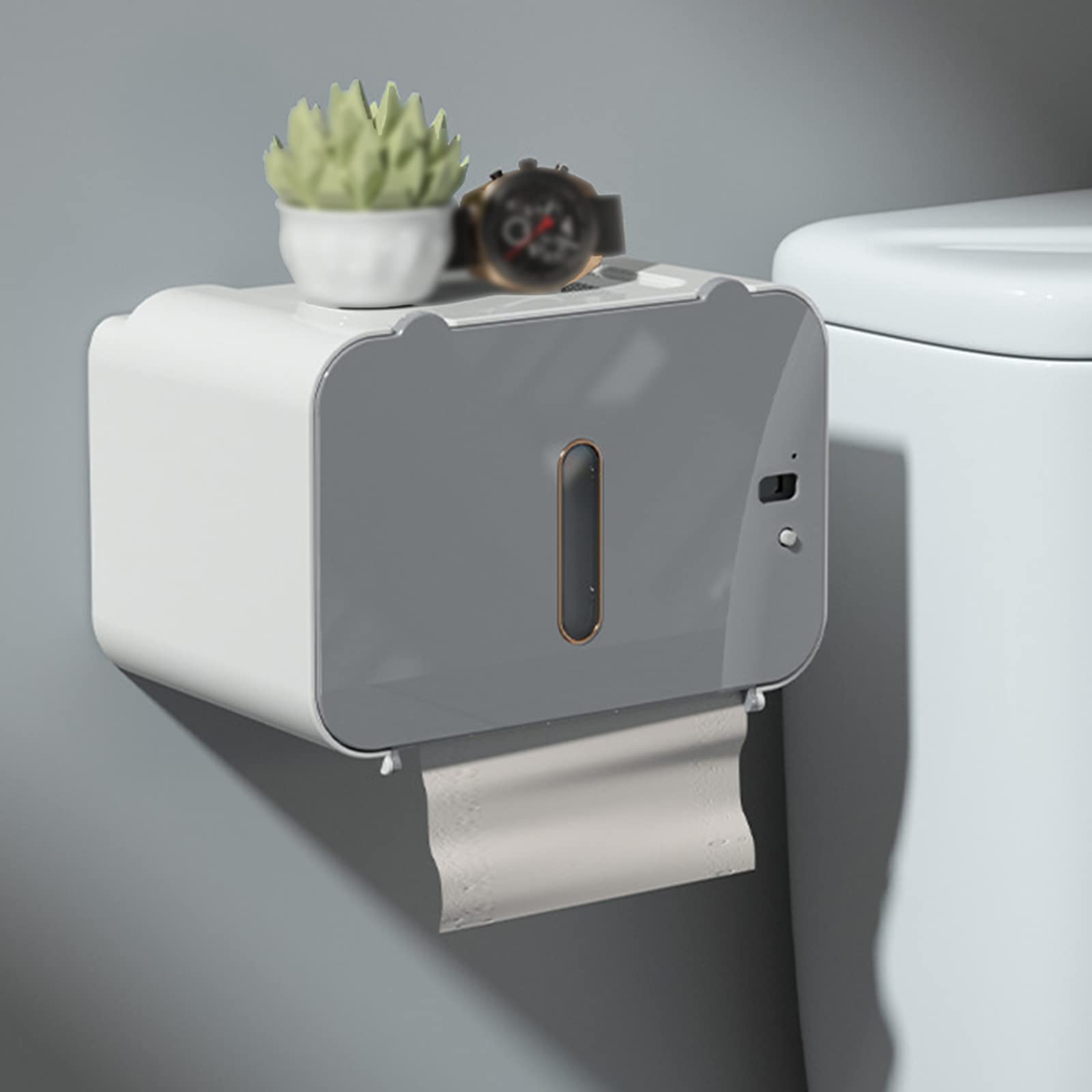 Smart Touchless Toilet Paper & Towel Dispenser - Automatic Sensor Bathroom Tissue Holder, Wall Mounted for Home & Commercial Use (Hygienic Hands-Free Solution for Restrooms, Kitchens & Offices)