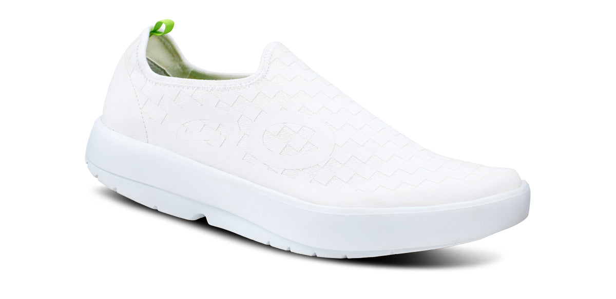 Men's OOmg eeZee Low Top Sneakers - White Checkerboard Design | Lightweight & Comfortable Walking Shoes for Casual Wear, Gym, and Everyday Use