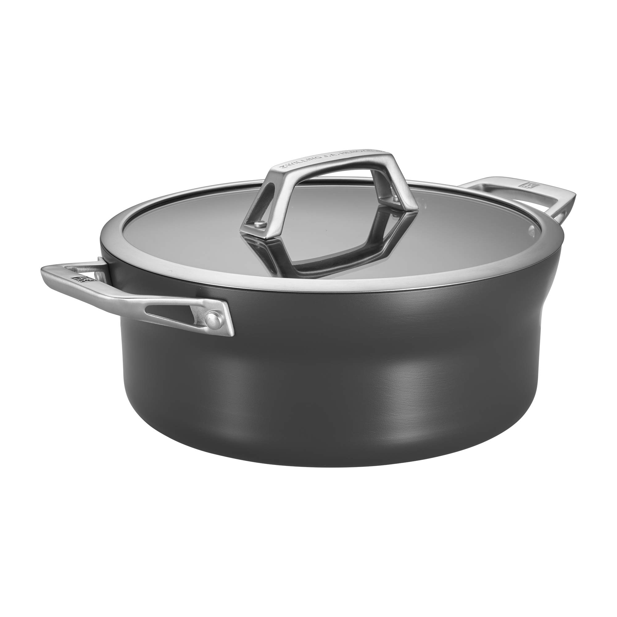 ZWILLING Motion Hard Anodized 5-Quart Aluminum Nonstick Dutch Oven with Lid - Lightweight & Durable Cookware for Braising, Stewing & Baking - Perfect for Stovetop, Oven & Serving Dishes