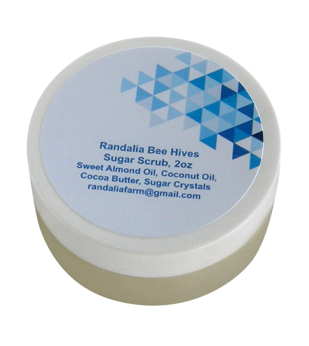 Natural Unscented Sugar Body Scrub with Honey - Exfoliating & Moisturizing for Soft Skin | Spa Treatment, Dry Skin Care, Gift Set