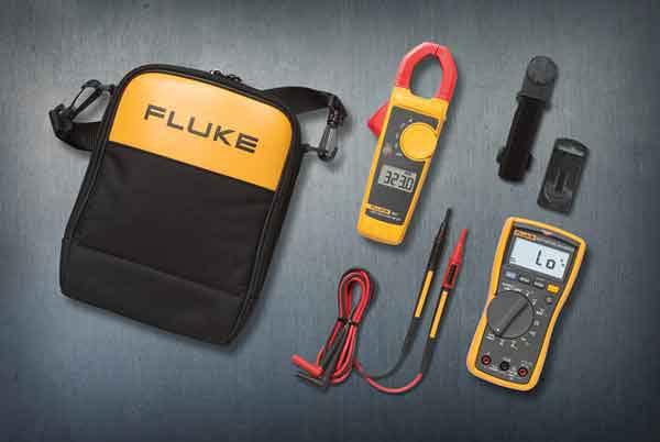 **Fluke 117/323 Electricians Multimeter Combo Kit – True RMS Multimeter, Clamp Meter, Voltage Tester – Perfect for Electricians, HVAC, and DIY Home Repairs**
