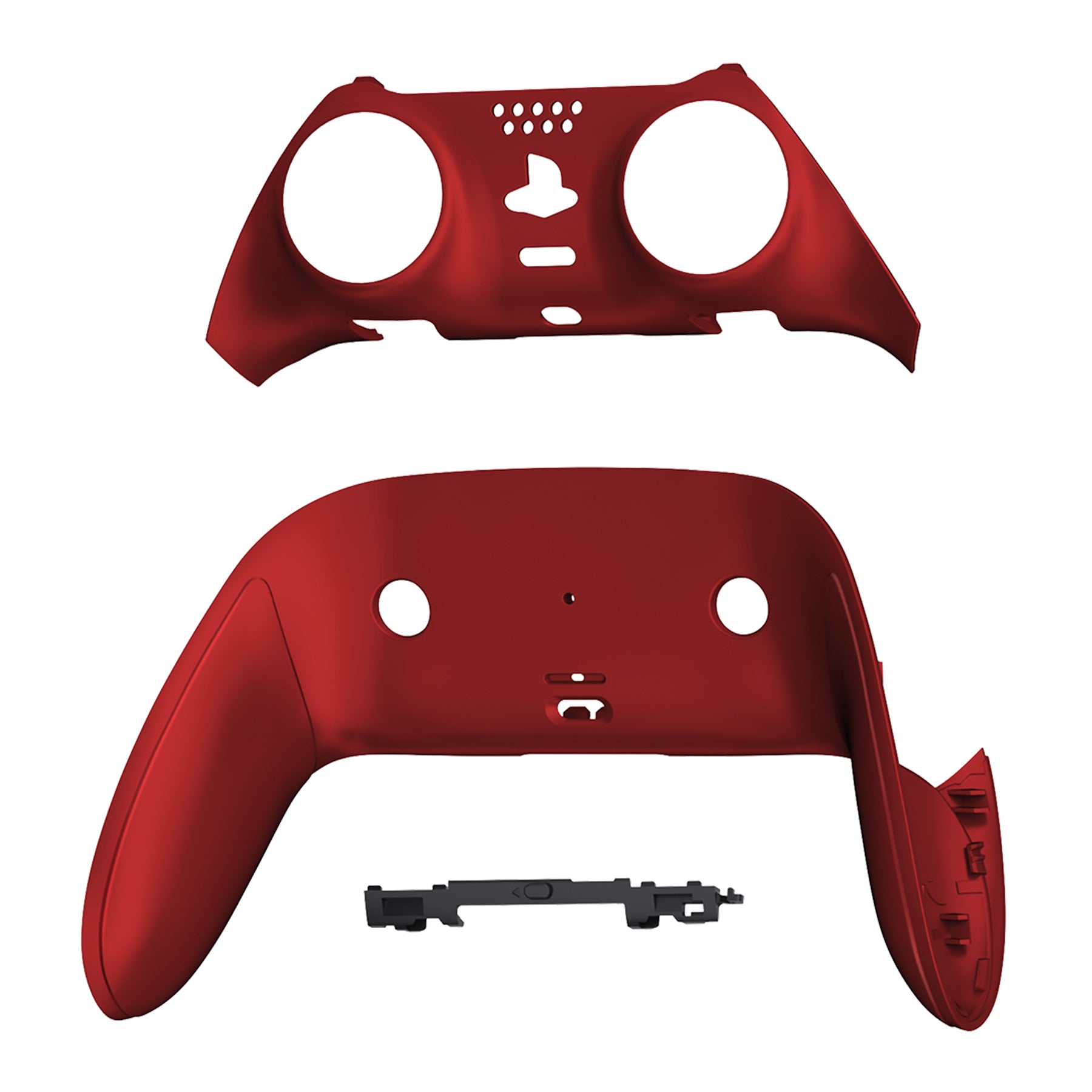 eXtremeRate Scarlet Red PS5 Edge Controller Shell - DIY Replacement Front & Back Cover with Custom Plates | Gaming Accessories for Enhanced PS5 Edge Controller Experience