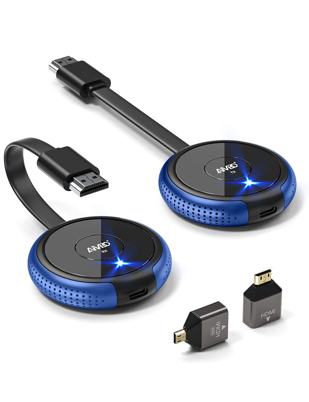 AIMIBO Wireless HDMI Transmitter & Receiver 4K - 165FT Wireless HDMI Extender for 5G Live Streaming | Compatible with Laptop, Camera, Blu-ray, PS5, Netflix | Perfect for Home Theater, Gaming, Business Meetings & Presentations