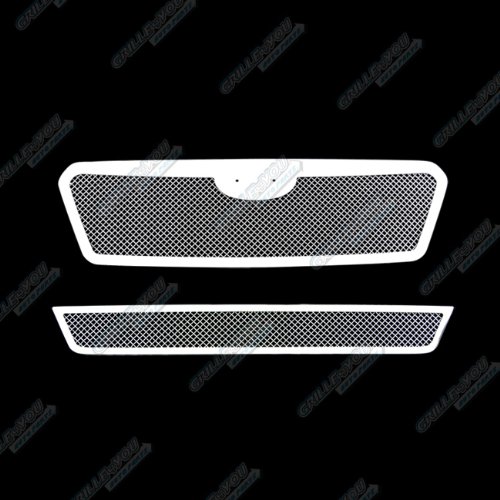APS Compatible with Subaru Legacy 2010-2012 Main Upper Lower Bumper Stainless Steel Chrome Mesh Front Grill Grille Insert Combo I71049T - Upgrade Your Car's Style & Protection for Daily Driving & Show Events