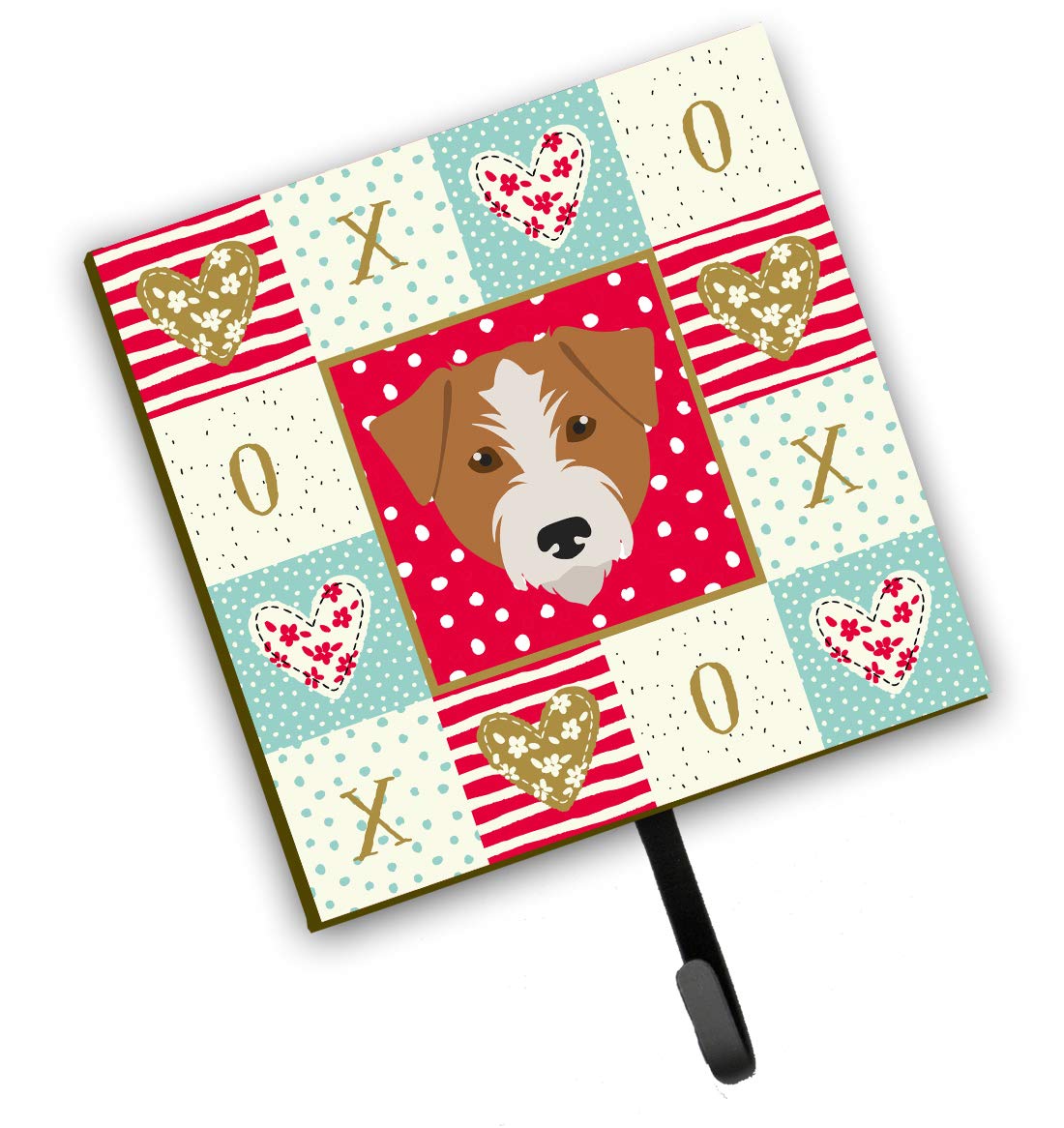 Caroline's Treasures Kromfohrlander Dog Leash & Key Holder Hooks - Colorful Wall Organizer for Pets & Home Decor - Perfect for Dog Lovers & Entryway Organization