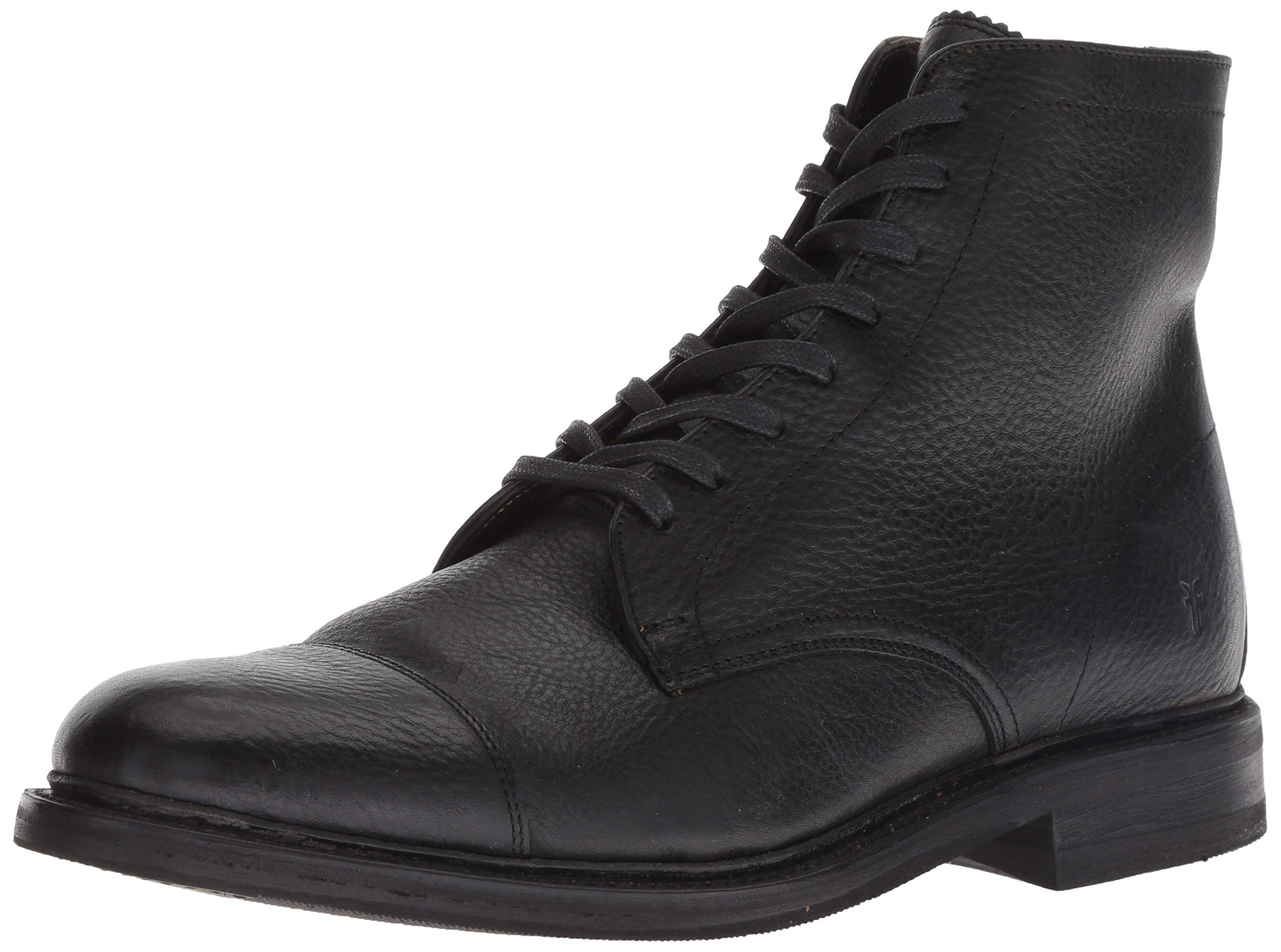 Frye Men's Seth Cap Toe Lace Up Leather Boots - Classic Casual & Work Boots for Everyday Wear, Office, and Outdoor Activities