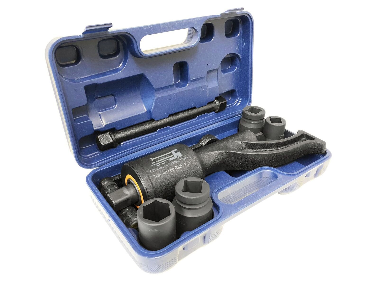 4-Socket Heavy Duty Torque Wrench Multiplier for Big Rigs, RVs & Construction Equipment (1:78 Gear Ratio) - Perfect for Truck Maintenance, RV Repairs & Industrial Applications