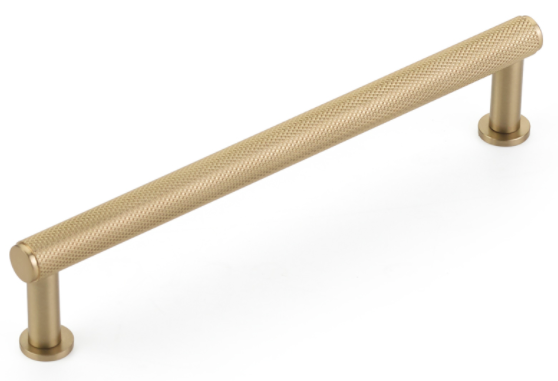 Champagne Bronze Knurled Drawer Pulls & Cabinet Knobs with Optional Backplate - Elegant Hardware for Kitchen Cabinets, Dressers & Furniture Upgrades