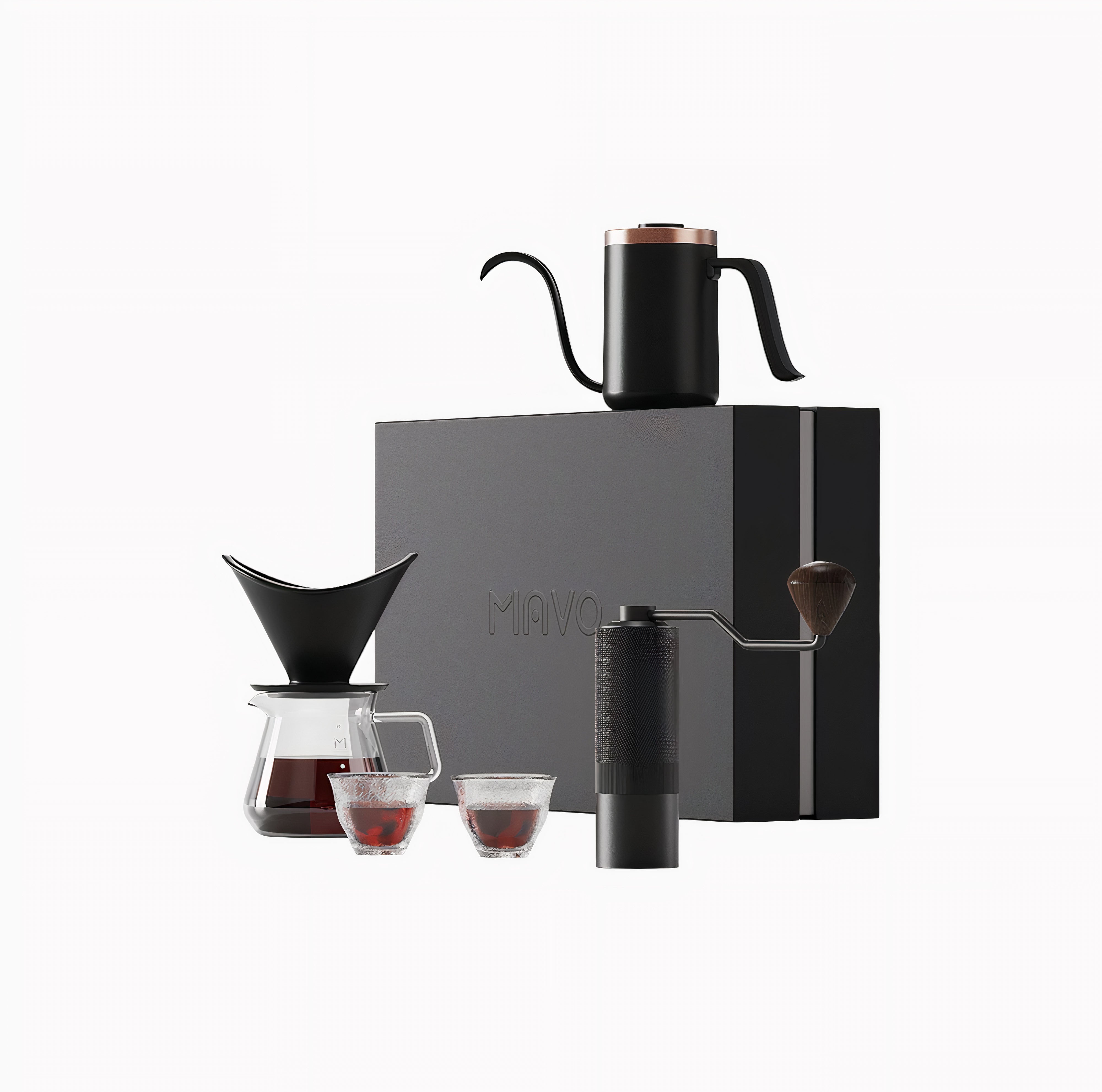 Premium Pour Over Coffee Maker Kit - Dripper, Carafe & Filters - Perfect for Home, Office & Camping Brewing