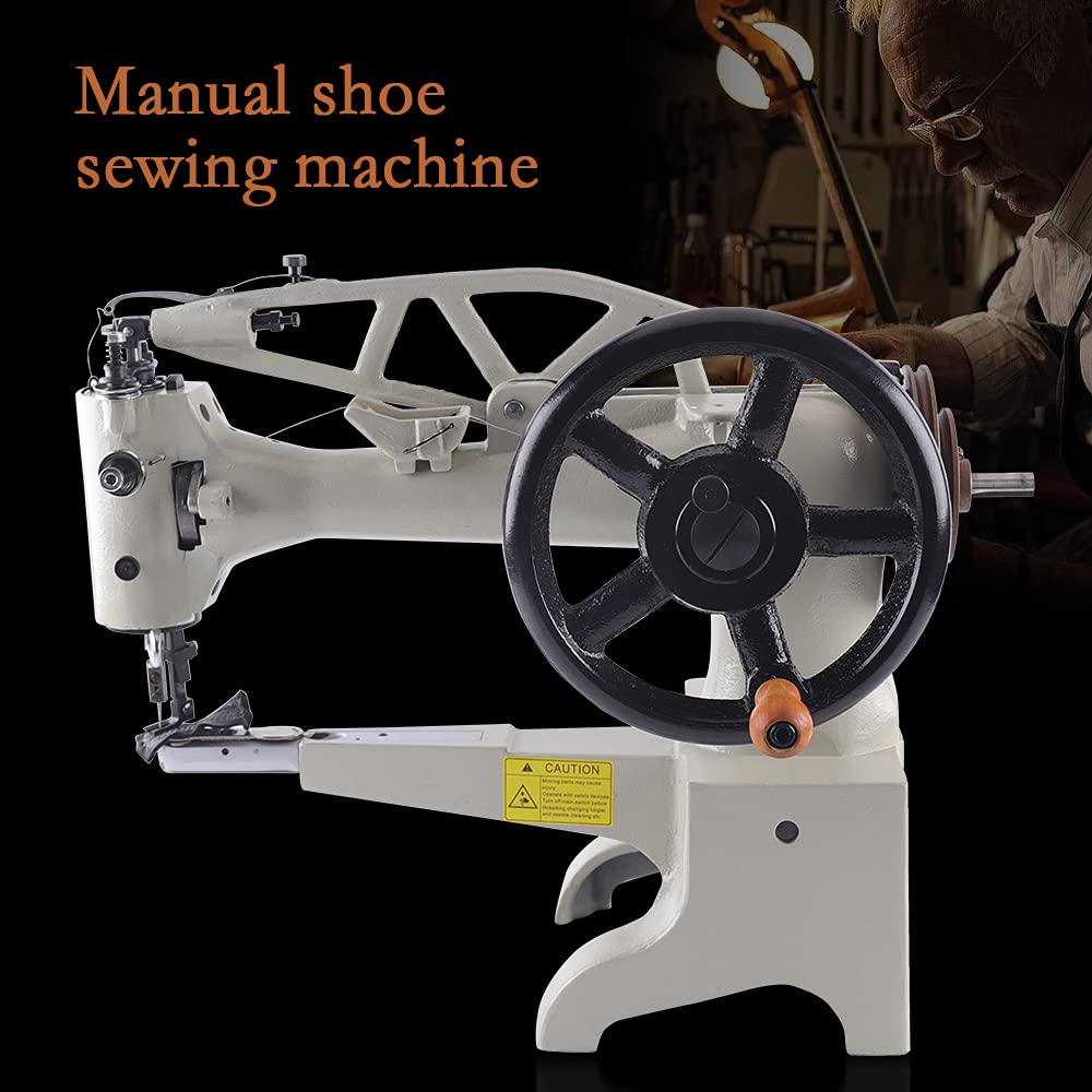 Professional Heavy Duty Manual Leather Cobbler Shoe Repair Machine - Single Needle Lockstitch Sewing Equipment for Shoes, Boots & Leather Goods Repair (Ideal for Home, Workshop & Professional Use)