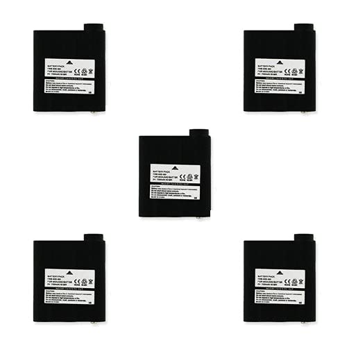 Synergy Digital 2-Way Radio Rechargeable Ni-MH Batteries (6V 700mAh) - 5-Pack Compatible with Midland GXT1050 Walkie Talkie & BATT5R Replacement - Perfect for Outdoor Adventures, Construction Sites & Emergency Communication