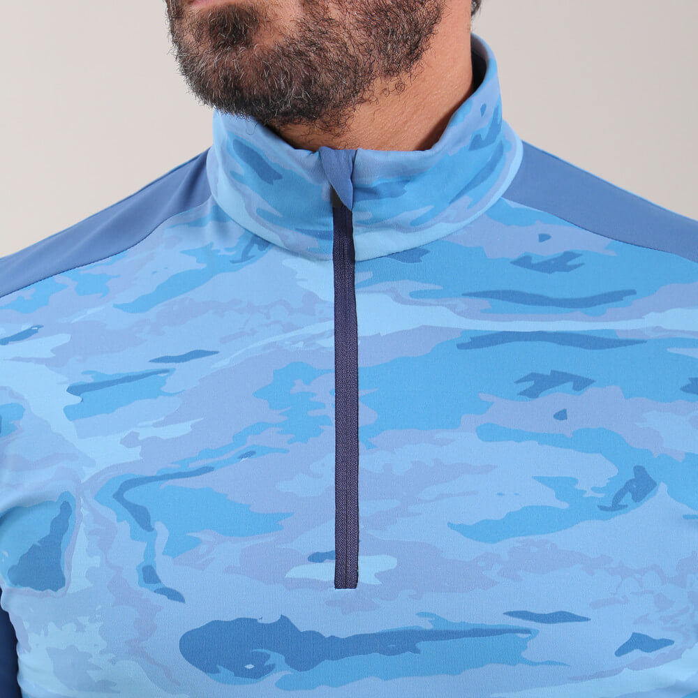 TROTTER CAMO PRO THERM® Quarter Zip Pullover - Lightweight Fleece Lined Thermal Shirt for Men - Perfect for Hunting, Hiking & Outdoor Adventures