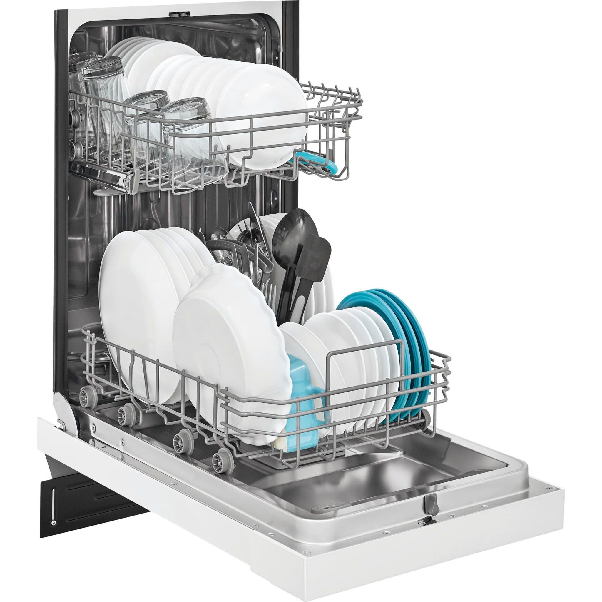 Frigidaire FFBD1831UW 18-Inch Built-In Dishwasher with Stainless Steel Tub - White | Energy Star Certified for Efficient Cleaning | Perfect for Small Kitchens and Apartments