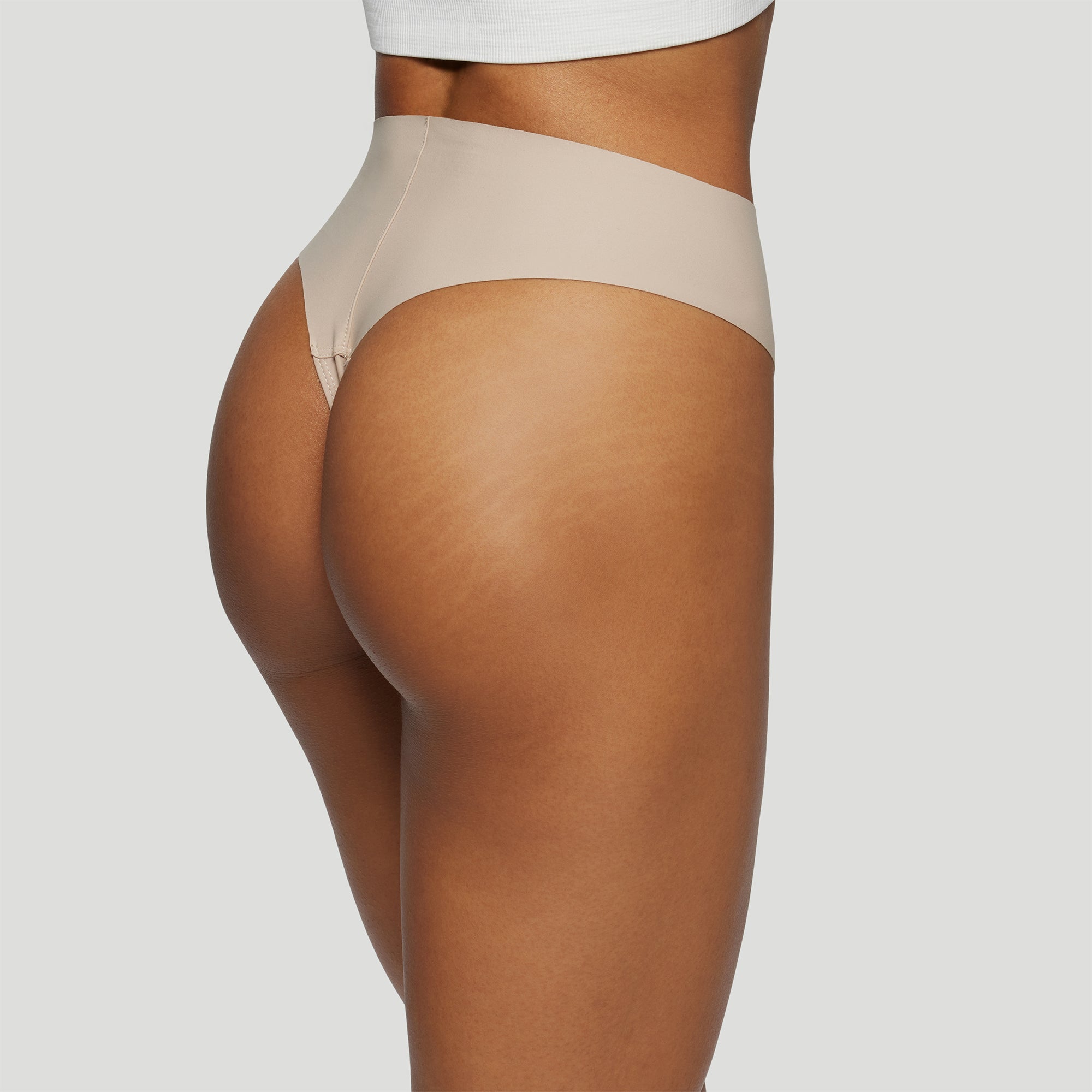 Camel Proof High Rise Thong - Seamless No Show Underwear for Women | Comfortable Everyday Wear, Yoga & Workout