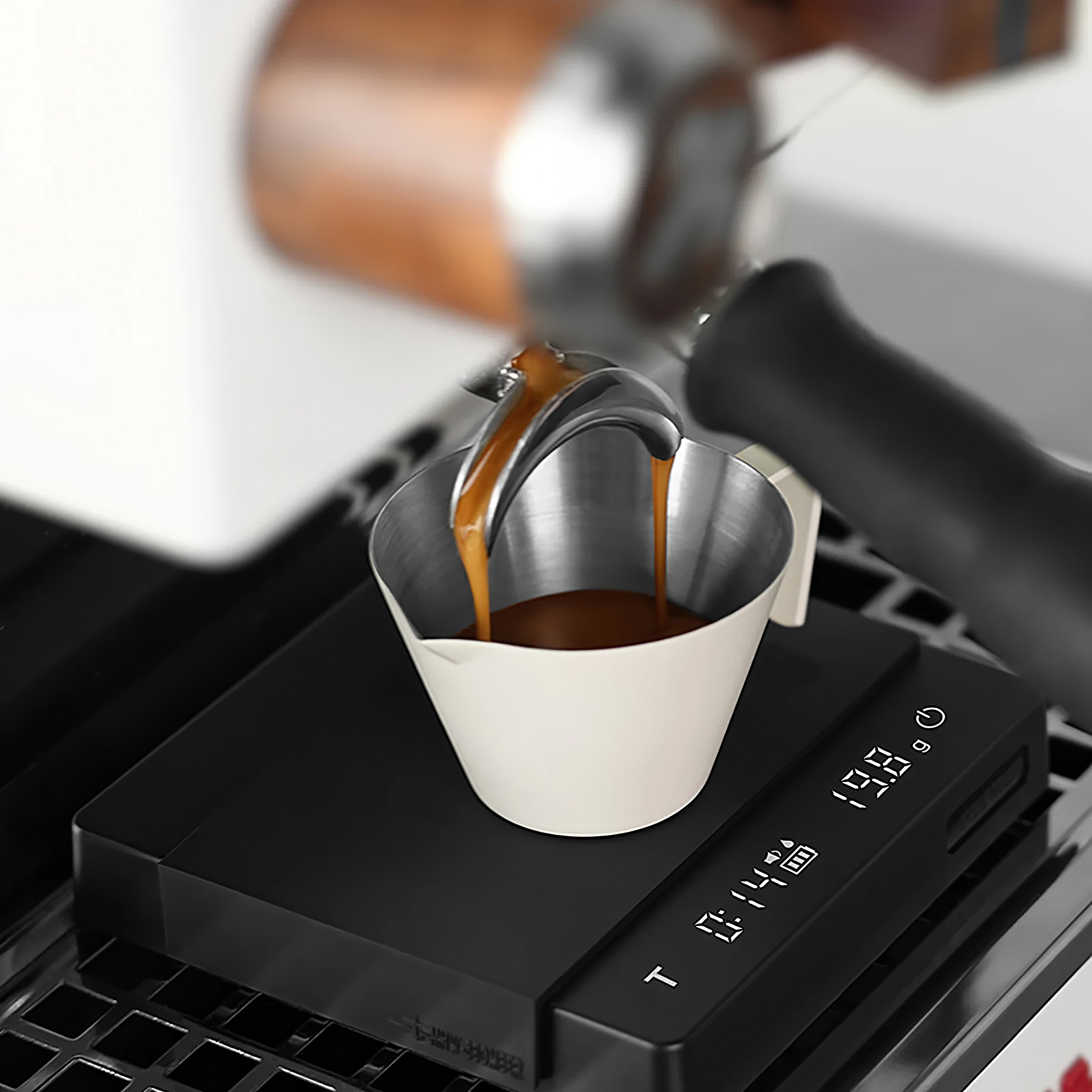 Precision Espresso Mini Coffee Scale 2.0 - Digital Barista Scale with Timer for Pour Over & Drip Coffee - Perfect for Home Brewing, Coffee Shops & Professional Baristas